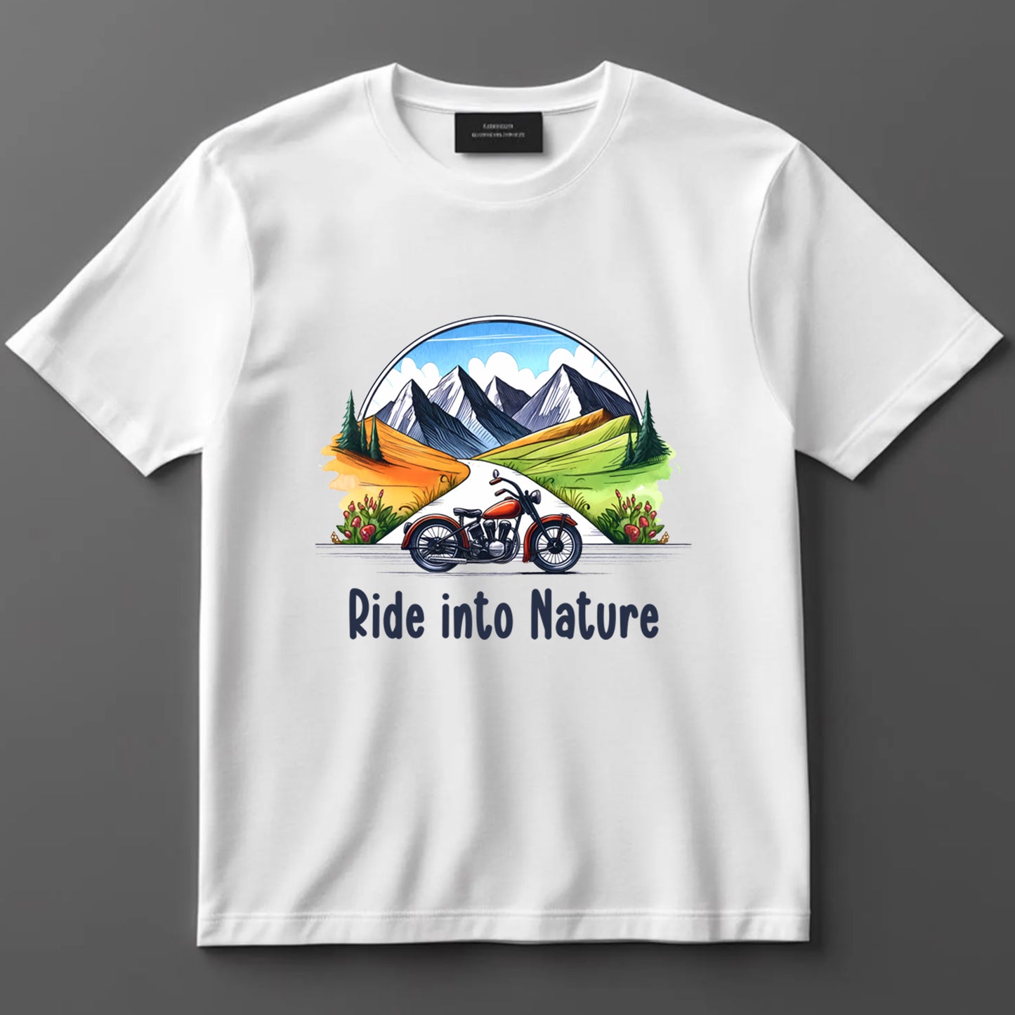 Camping DTF Transfer Iron On Heat Transfer - Ready to Press, Ride Into Nature DTF transfer 6937