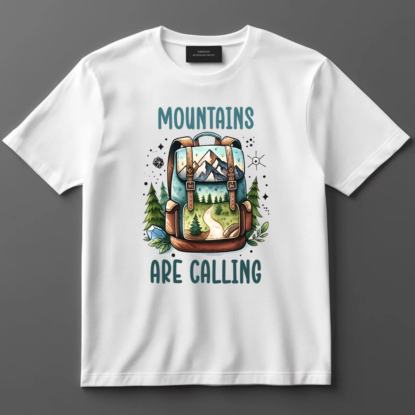 Camping DTF Transfer Iron On Heat Transfer - Ready to Press, Mountains Are Calling DTF transfer 6940