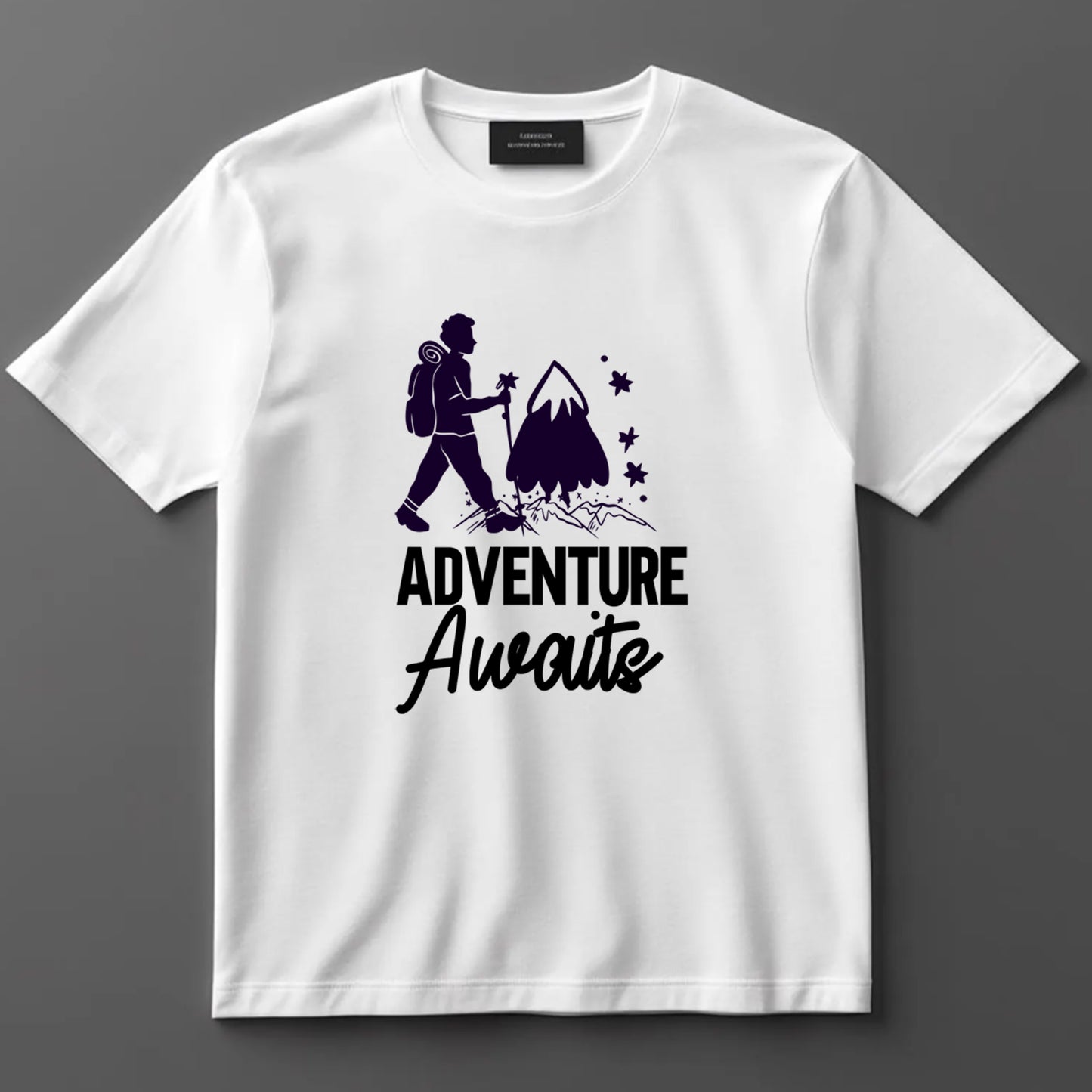 Camping DTF Transfer Iron On Heat Transfer - Ready to Press, Adventure Awaits DTF transfer 6947