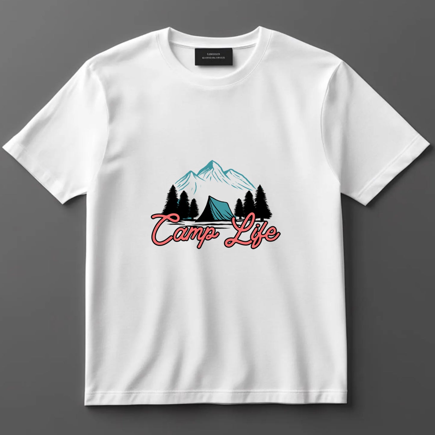 Camping DTF Transfer Iron On Heat Transfer - Ready to Press, Camp Life Tent and Mountain DTF transfer 6950
