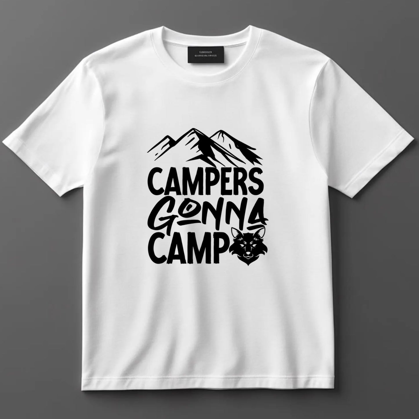 Camping DTF Transfer Iron On Heat Transfer - Ready to Press, Campers Gonna Camp DTF transfer 6952