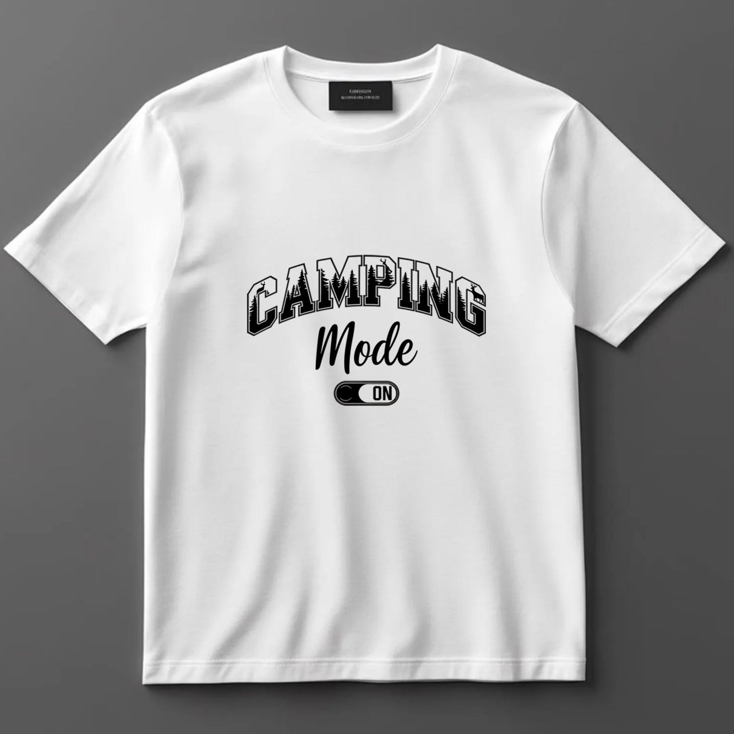 Camping DTF Transfer Iron On Heat Transfer - Ready to Press, Camping Mode On DTF transfer 6966
