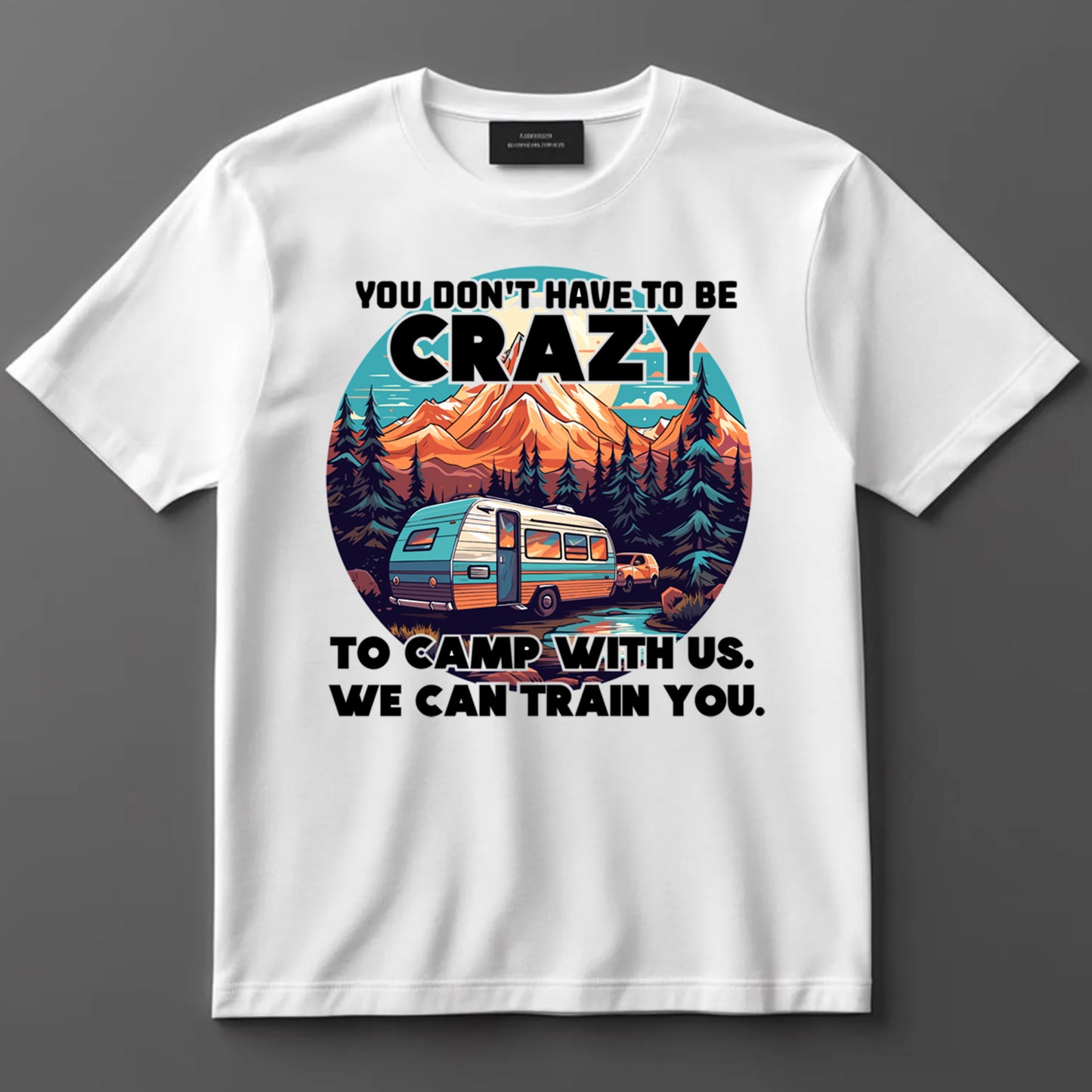 Camping DTF Transfer Iron On Heat Transfer - Ready to Press, Funny Camping DTF transfer 6973
