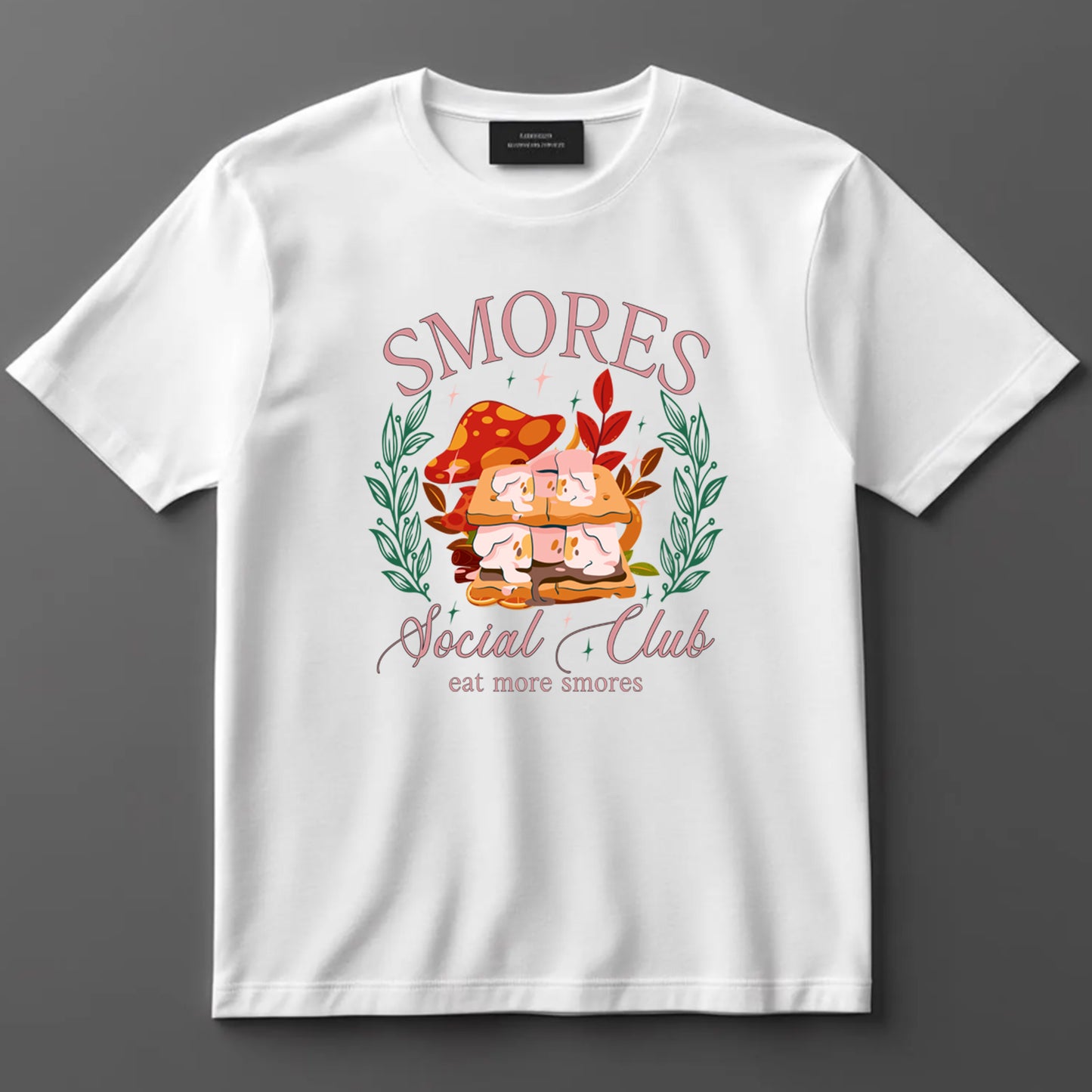 Camping DTF Transfer Iron On Heat Transfer - Ready to Press, S’mores Social Club DTF Transfer 7029
