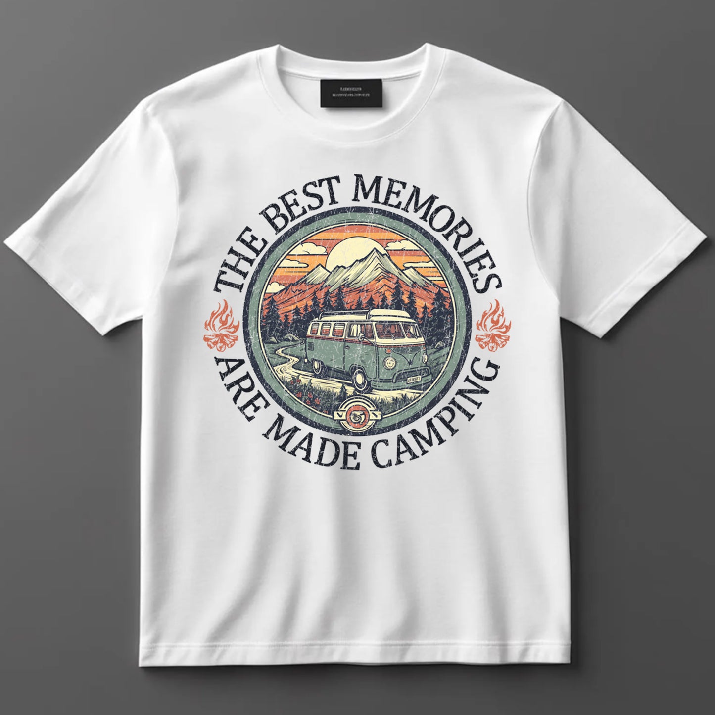 Camping DTF Transfer Iron On Heat Transfer - Ready to Press, Memories Are Made Camping DTF Transfer 7034