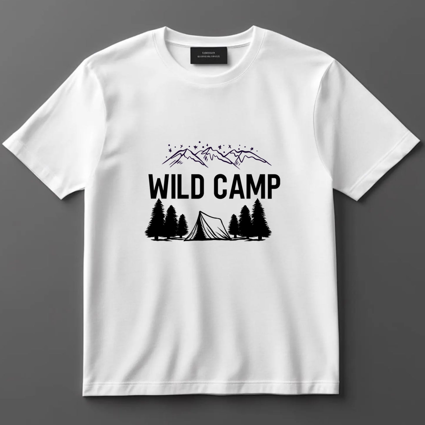 Camping DTF Transfer Iron On Heat Transfer - Ready to Press, Wild Camp DTF Transfer 7042