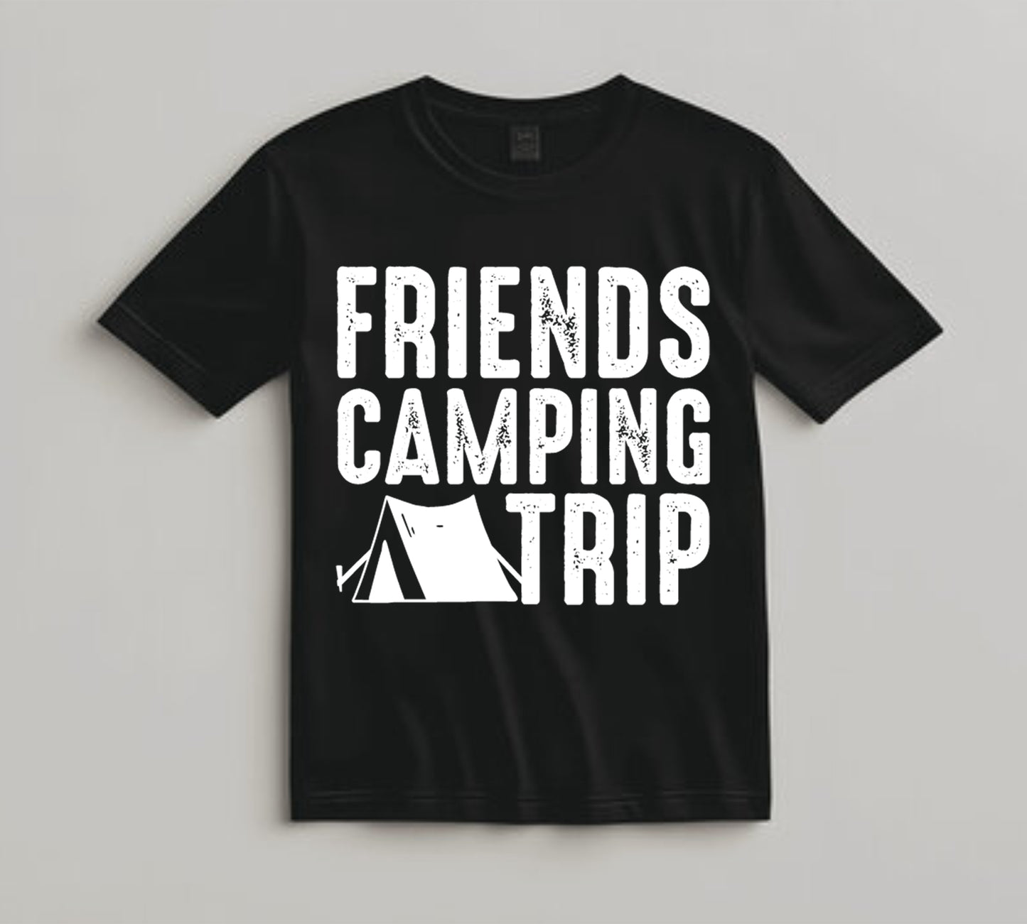 Camping DTF Transfer Iron On Heat Transfer - Ready to Press, Friends Camping Trip DTF Transfer 7052