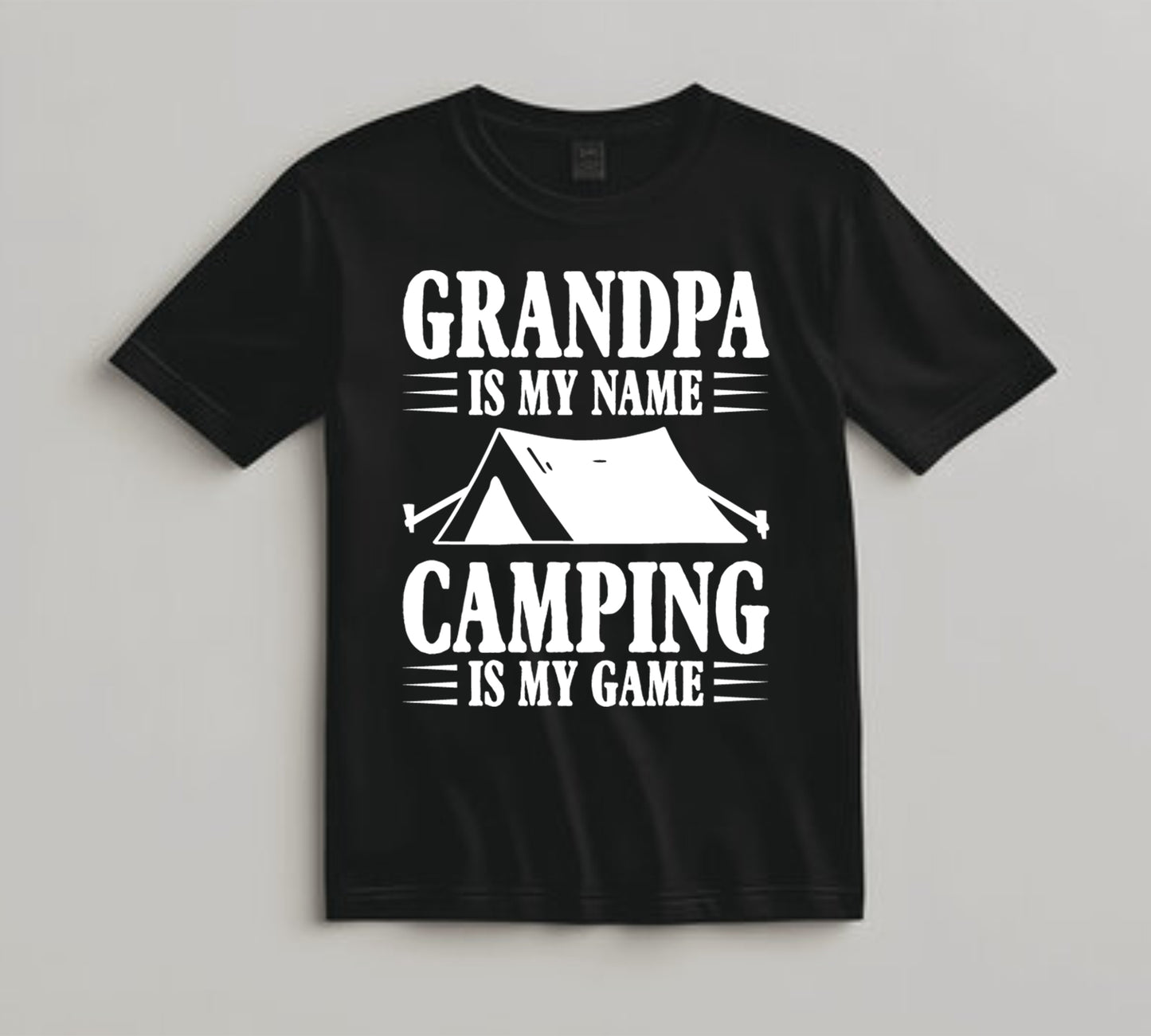 Camping DTF Transfer Iron On Heat Transfer - Ready to Press, Grandpa Camping DTF Transfer 7056