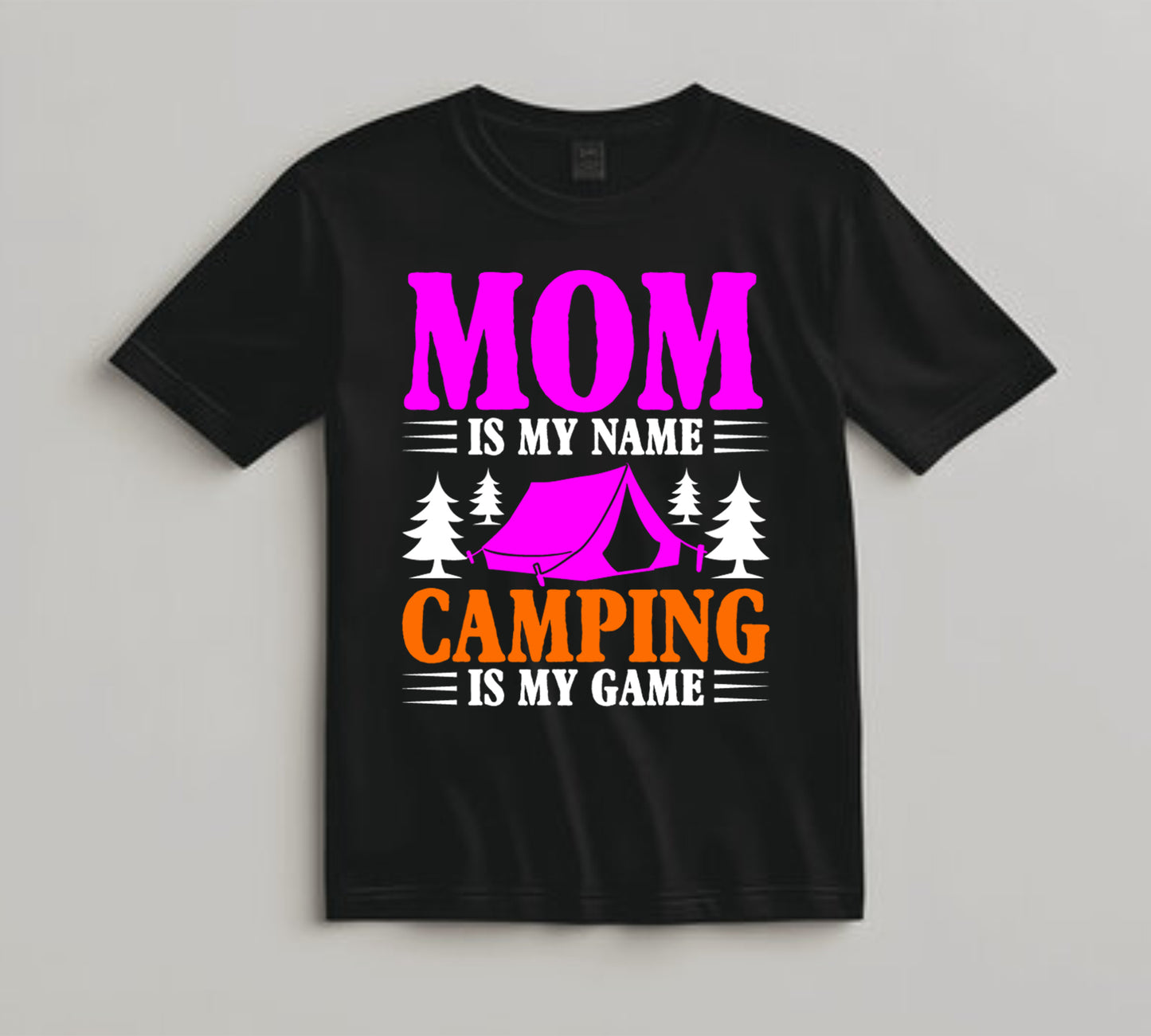 Camping DTF Transfer Iron On Heat Transfer - Ready to Press, Mom Camping Humor DTF Transfer 7062