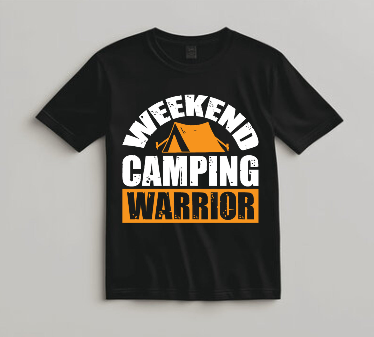 Camping DTF Transfer Iron On Heat Transfer - Ready to Press, Weekend Camping Warrior DTF Transfer 7103