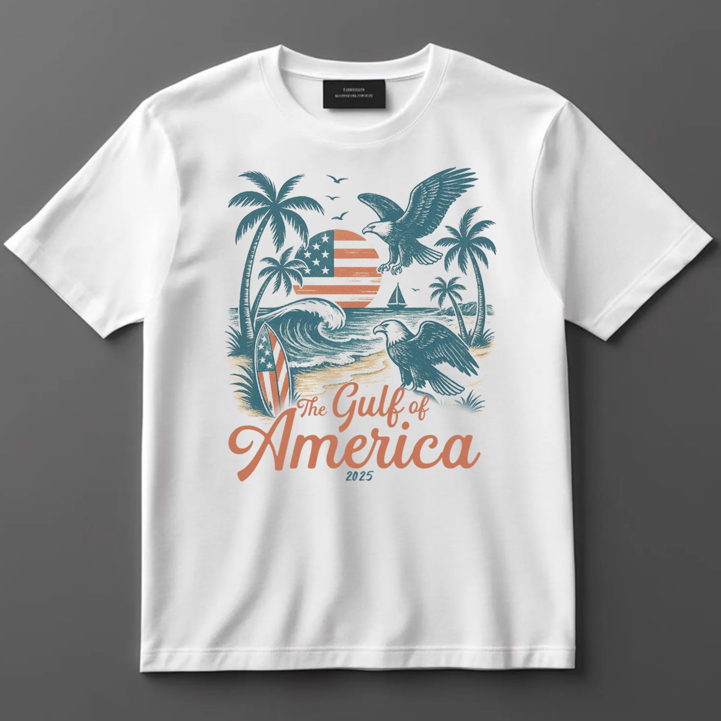 4th Of July DTF Transfer Iron On Heat Transfer - Ready to Press, Gulf of America DTF Transfer 7144