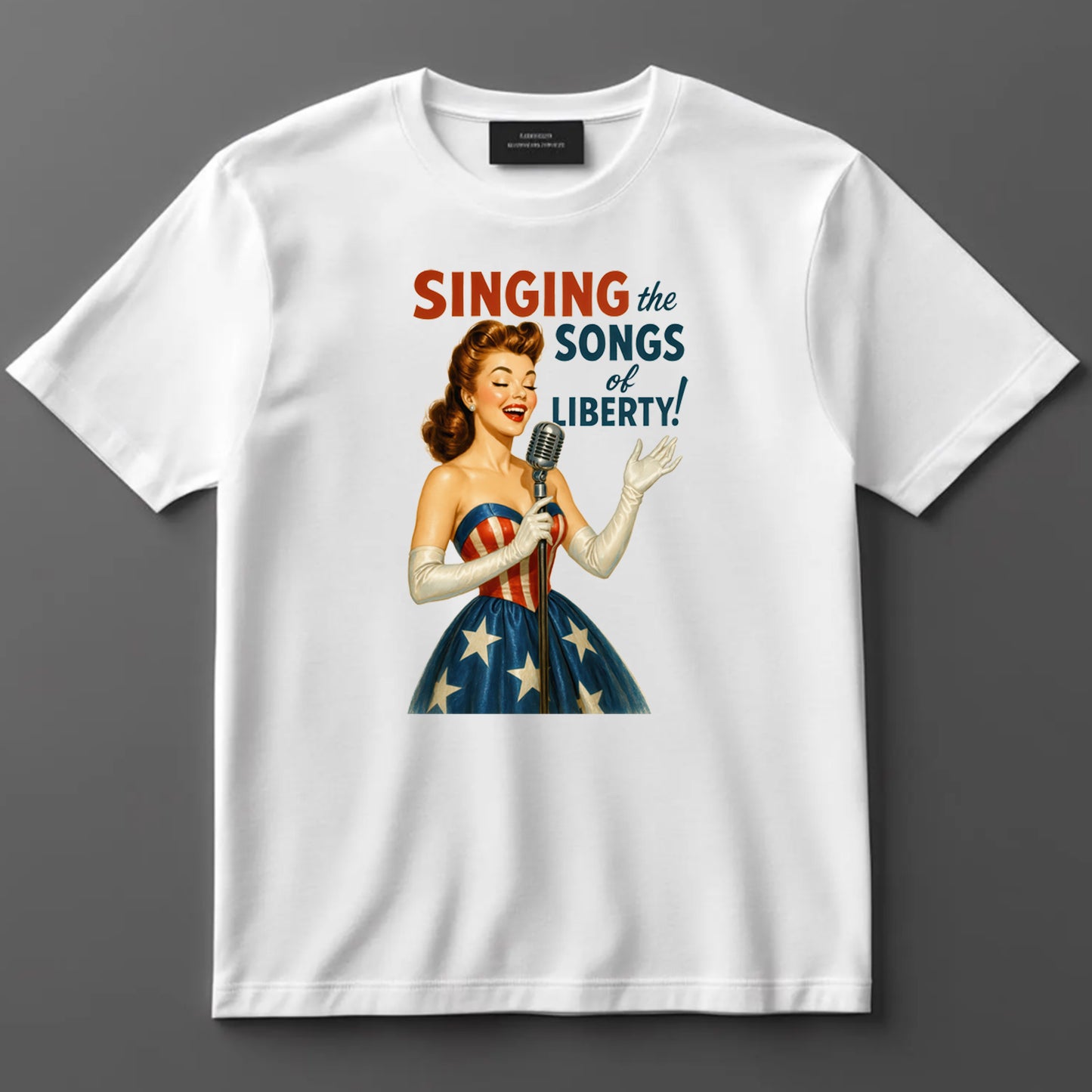 4th Of July DTF Transfer Iron On Heat Transfer - Ready to Press, Singing the Songs of Liberty DTF Transfer 7172