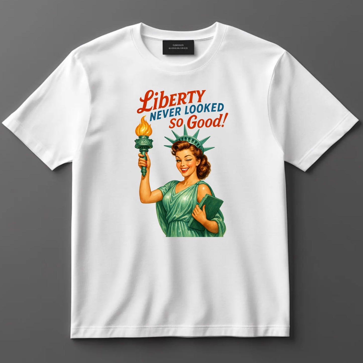 4th Of July DTF Transfer Iron On Heat Transfer - Ready to Press, Liberty Never Looked So Good DTF Transfer 7177
