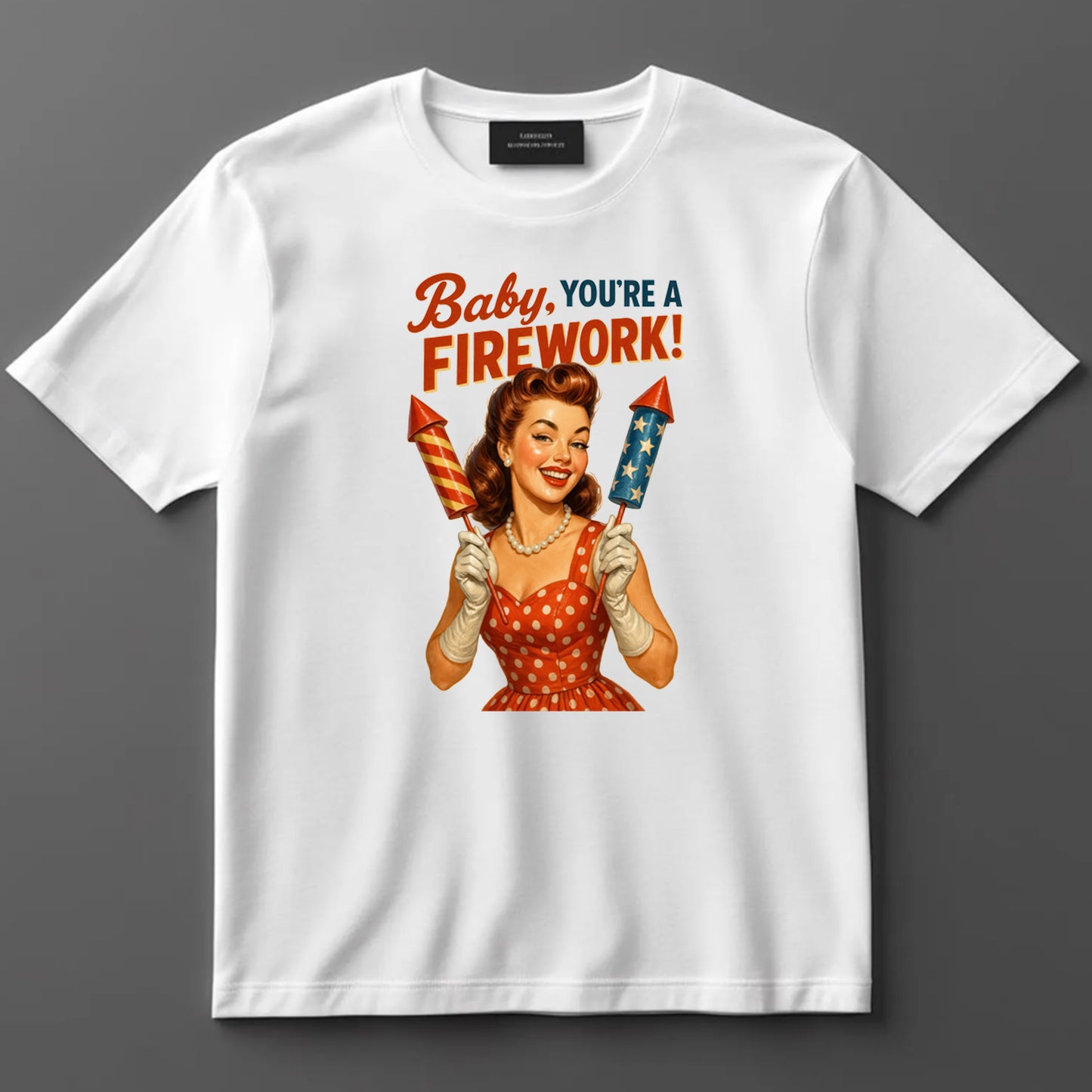 4th Of July DTF Transfer Iron On Heat Transfer - Ready to Press, Baby You're a Firework DTF Transfer 7182