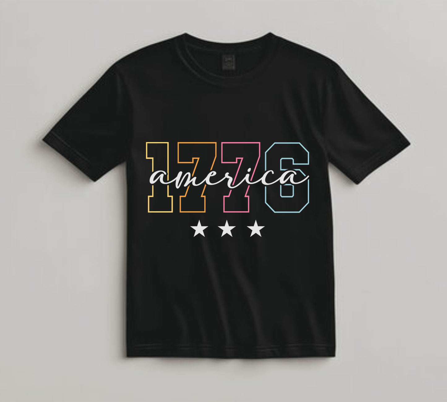 4th Of July DTF Transfer Iron On Heat Transfer - Ready to Press, 1776 America DTF Transfer 7190