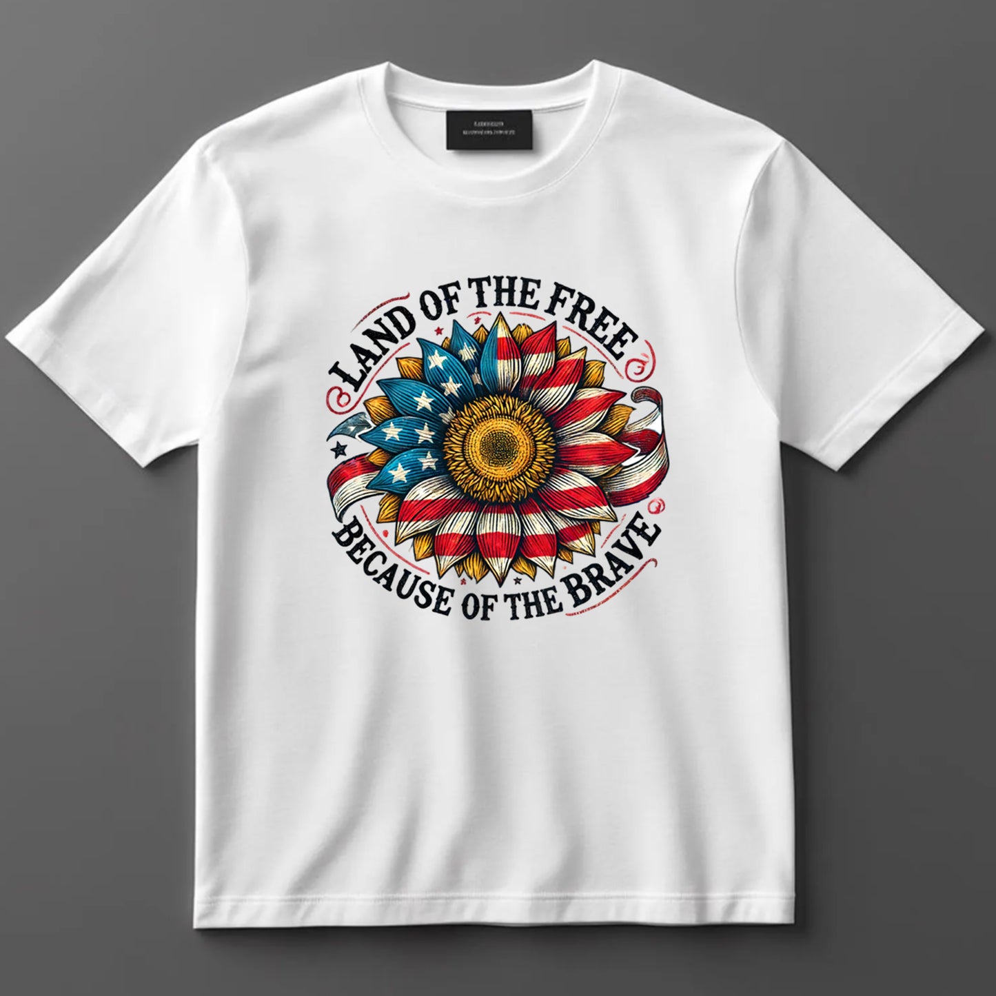 4th Of July DTF Transfer Iron On Heat Transfer - Ready to Press, Land of the Free DTF Transfer 7316