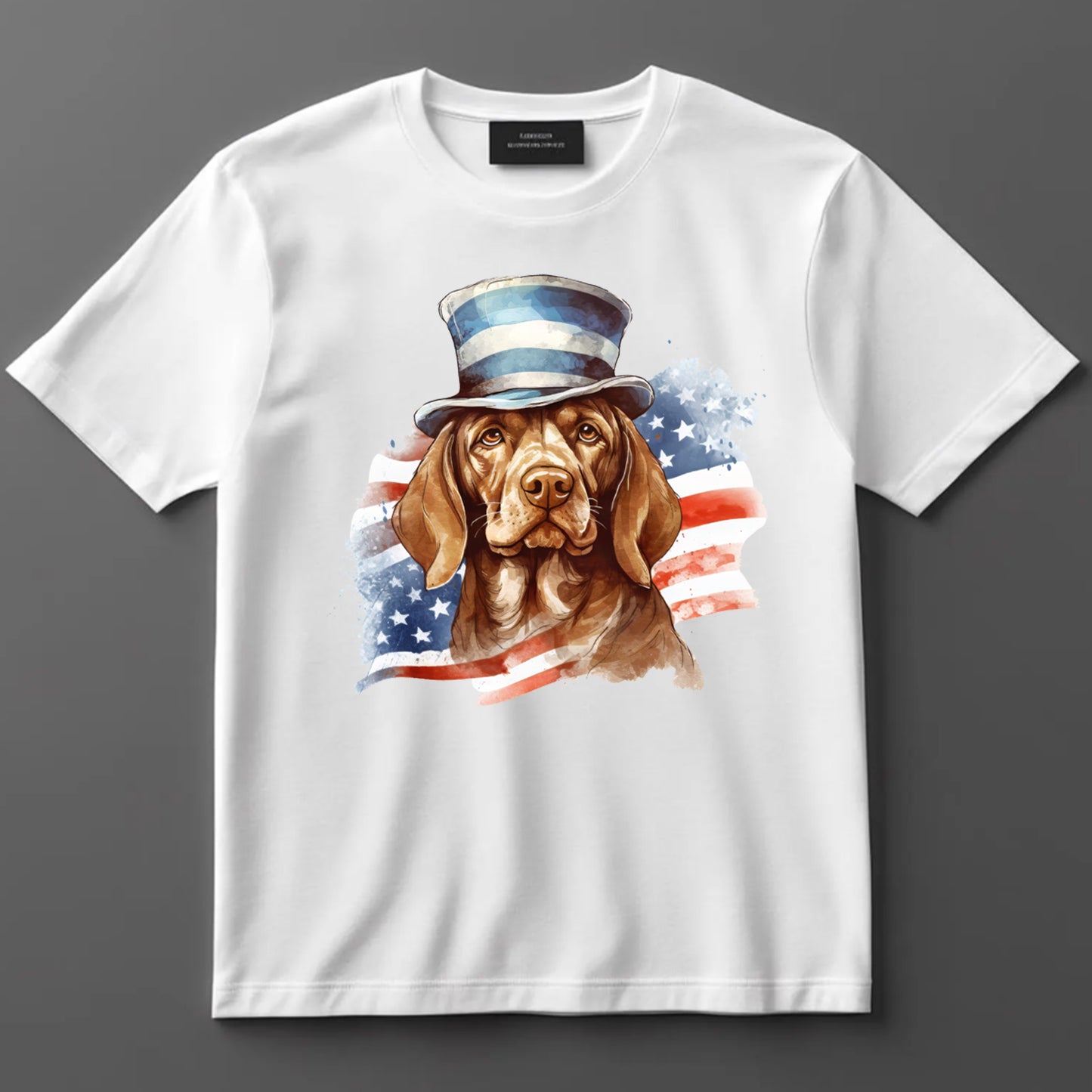 4th Of July DTF Transfer Iron On Heat Transfer - Ready to Press, Patriotic Dog DTF Transfer 7353