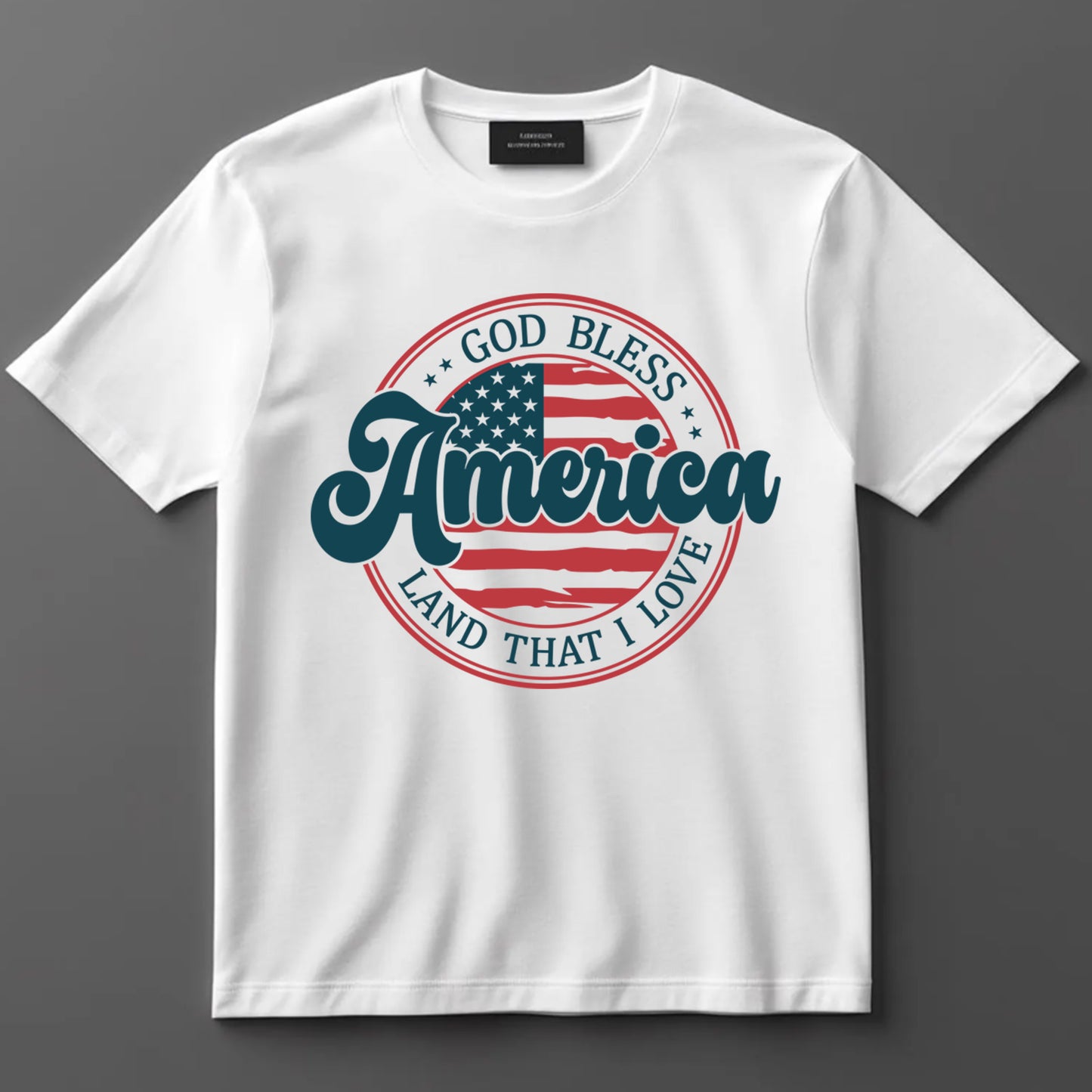 4th Of July DTF Transfer Iron On Heat Transfer - Ready to Press, God Bless America DTF Transfer 7395
