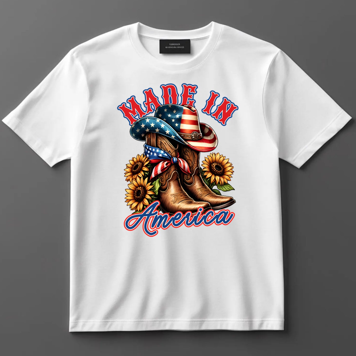 4th Of July DTF Transfer Iron On Heat Transfer - Ready to Press, Made in America DTF Transfer 7647