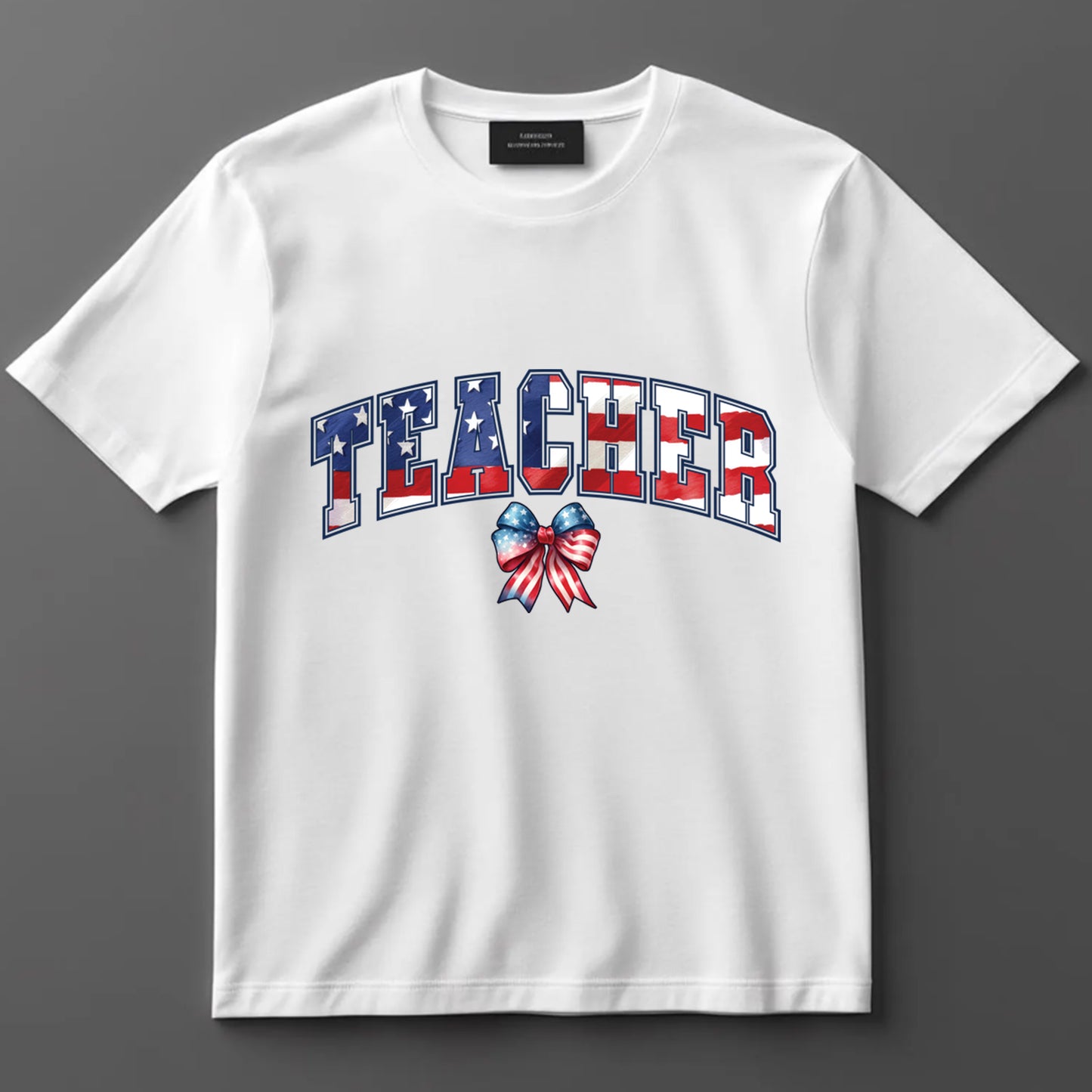 4th Of July DTF Transfer Iron On Heat Transfer - Ready to Press, Patriotic Teacher DTF Transfer 7726
