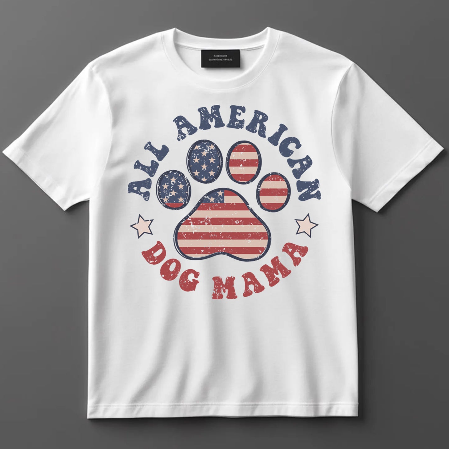 4th Of July DTF Transfer Iron On Heat Transfer - Ready to Press, All American Pet Lover DTF Transfer 7752