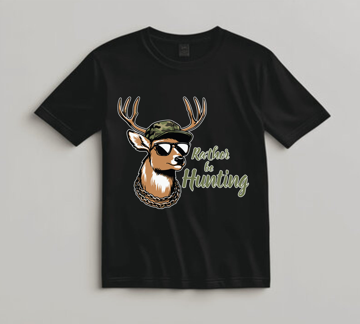 Hunting DTF Transfer Iron On Heat Transfer - Ready to Press, Rather Be Hunting DTF Transfer 7998