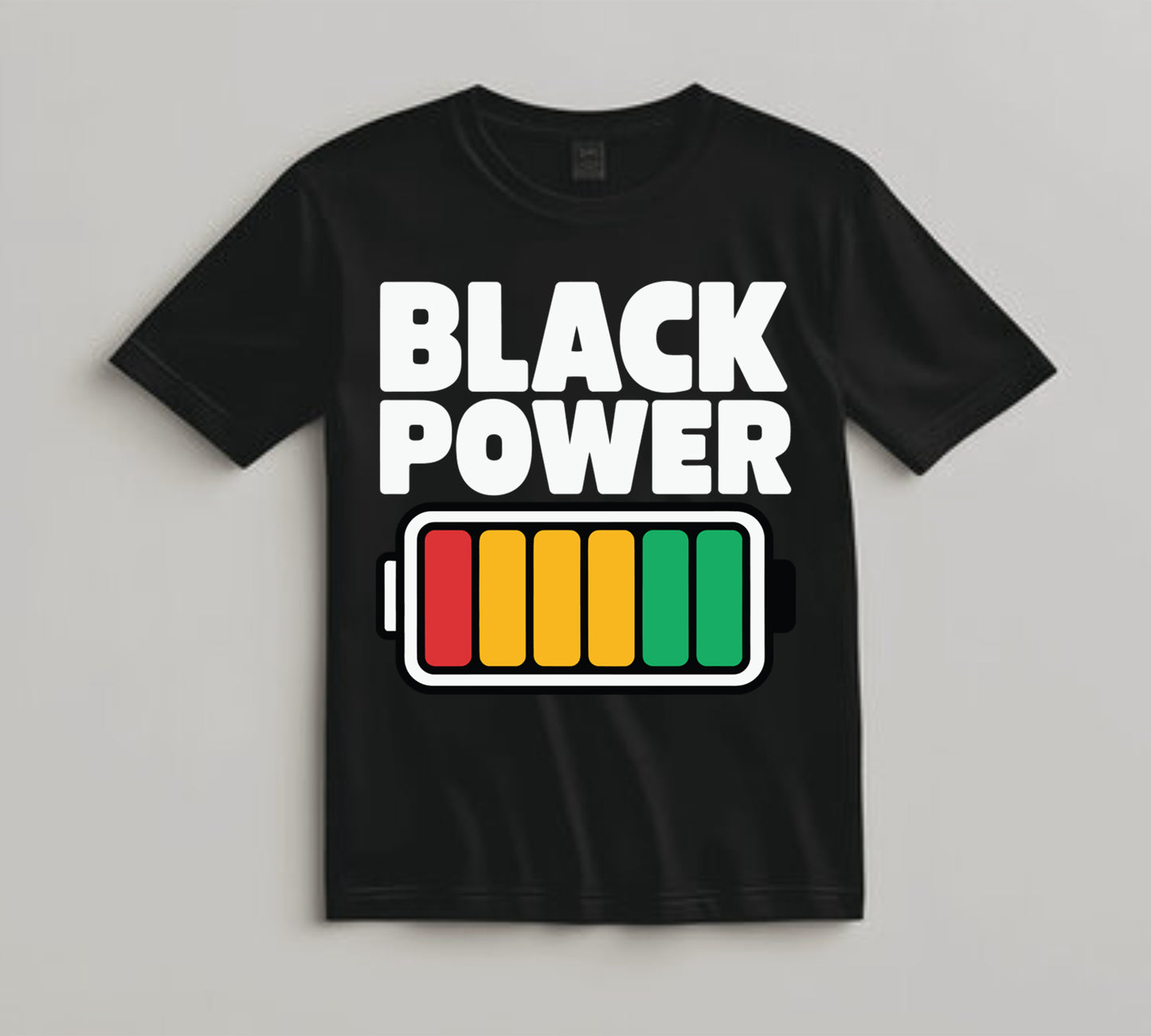 Juneteenth DTF Transfer Iron On Heat Transfer - Ready to Press, Black Power Battery DTF Transfer 8220
