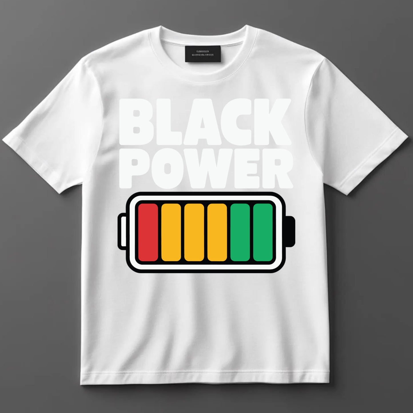 Juneteenth DTF Transfer Iron On Heat Transfer - Ready to Press, Black Power Battery DTF Transfer 8220