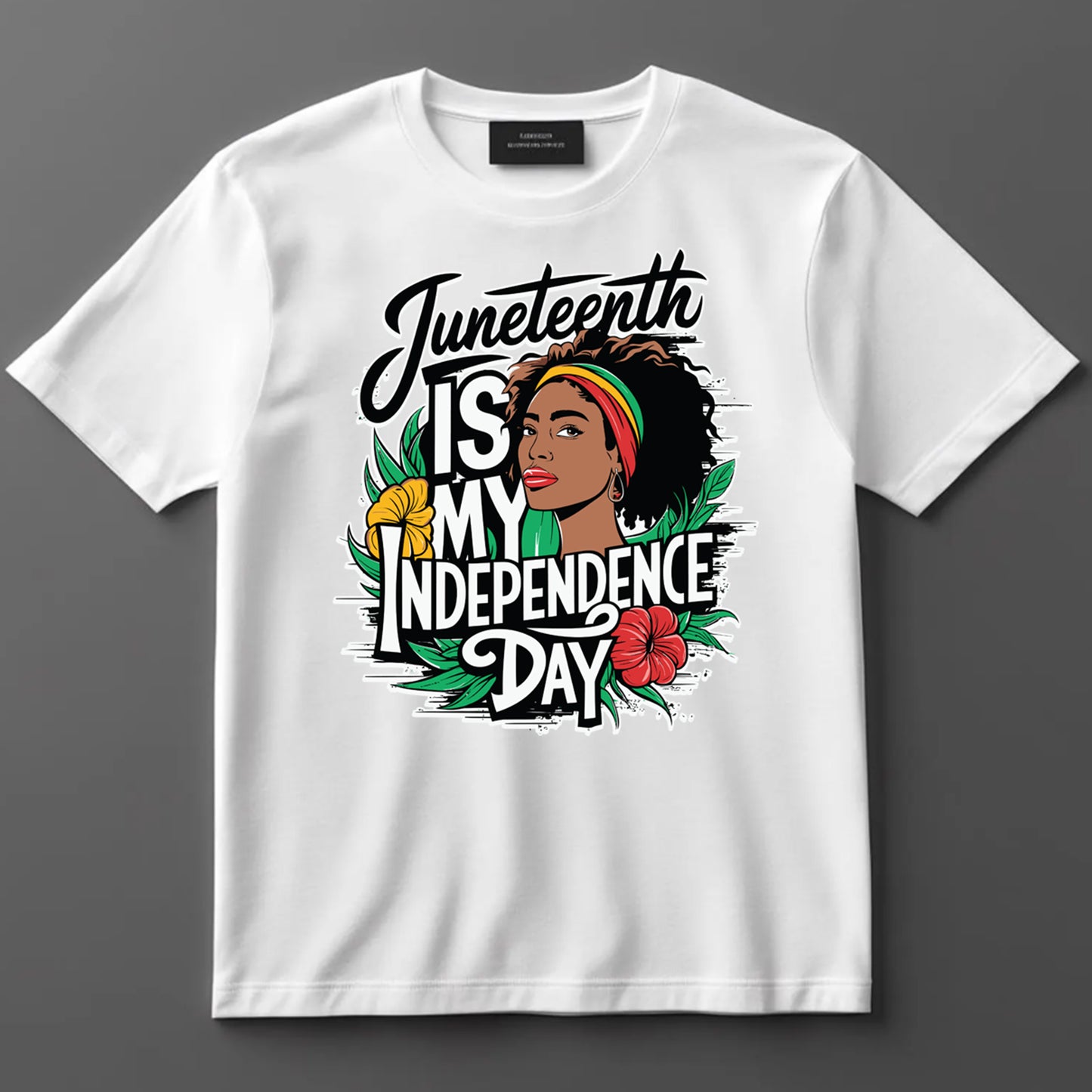 Juneteenth DTF Transfer Iron On Heat Transfer - Ready to Press, Juneteenth Is My Independence Day DTF Transfer 8232