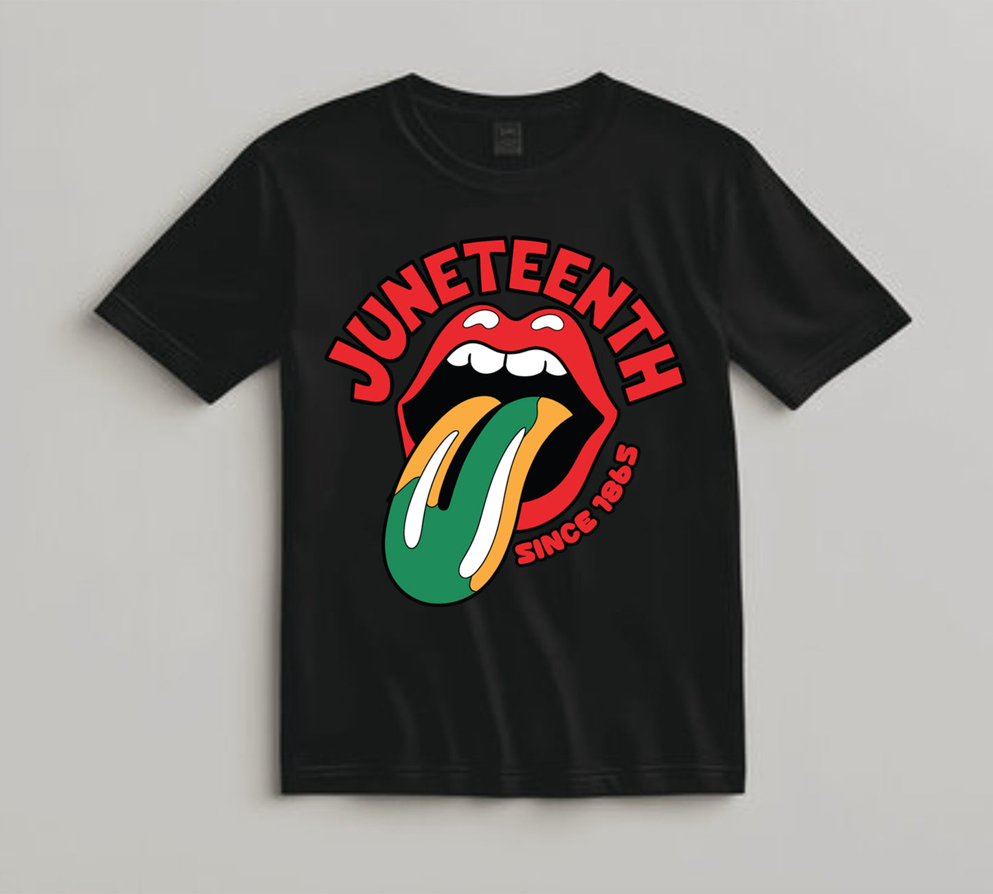 Juneteenth DTF Transfer Iron On Heat Transfer - Ready to Press, Red Lips and 1865 DTF Transfer 8237