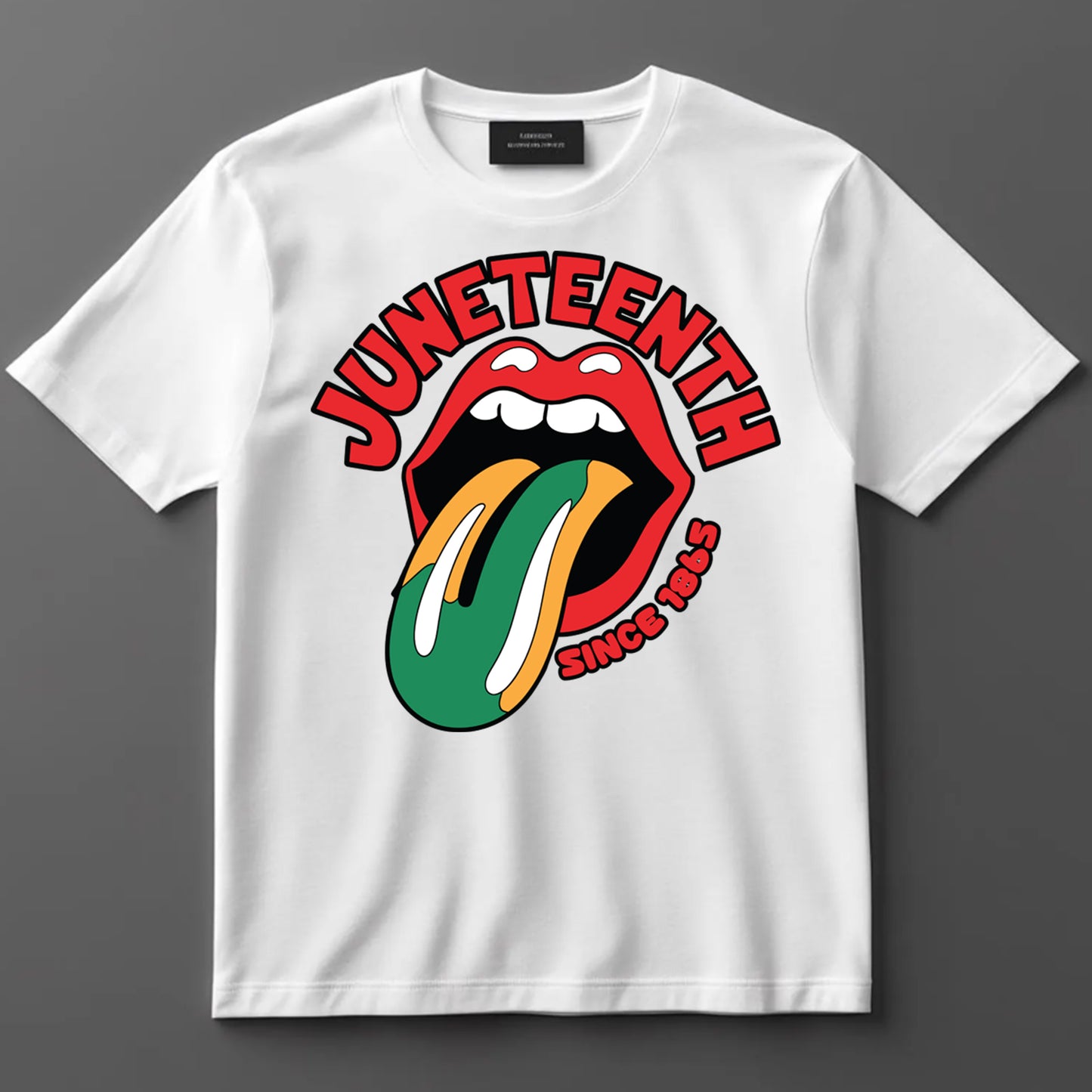 Juneteenth DTF Transfer Iron On Heat Transfer - Ready to Press, Red Lips and 1865 DTF Transfer 8237