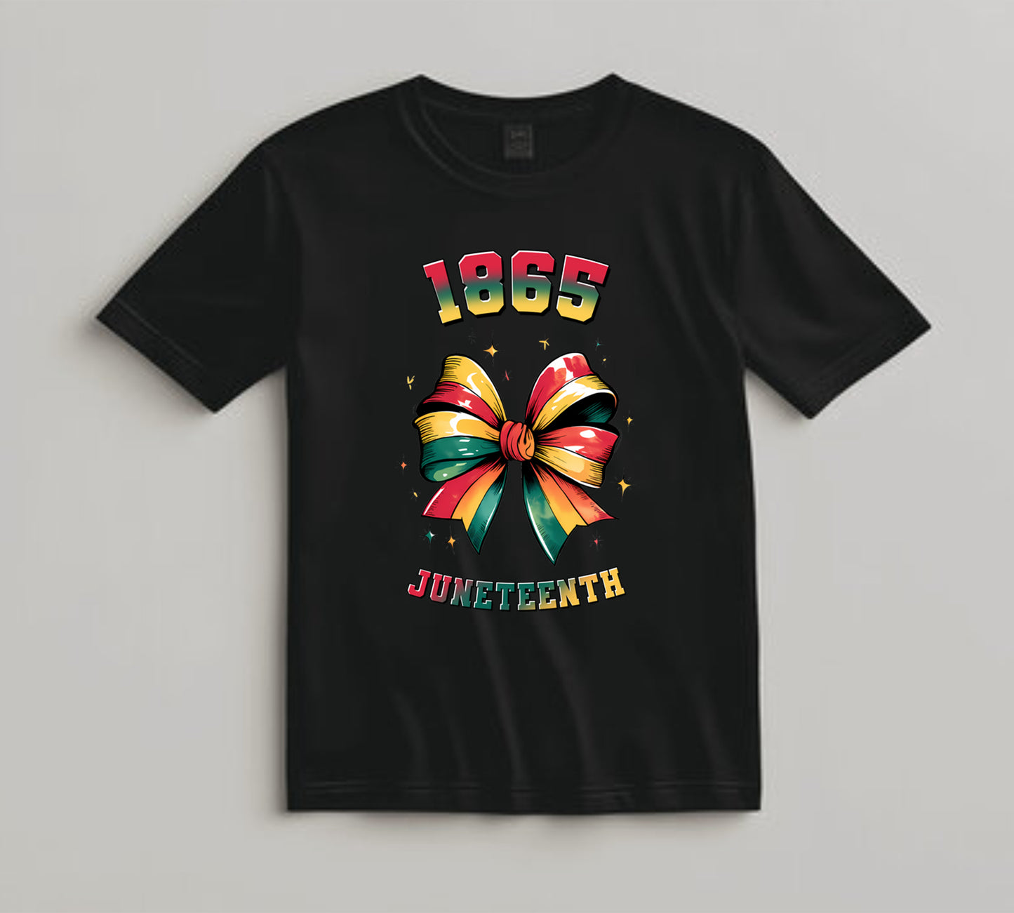 Juneteenth DTF Transfer Iron On Heat Transfer - Ready to Press, Juneteenth 1865 Bow DTF Transfer 8256