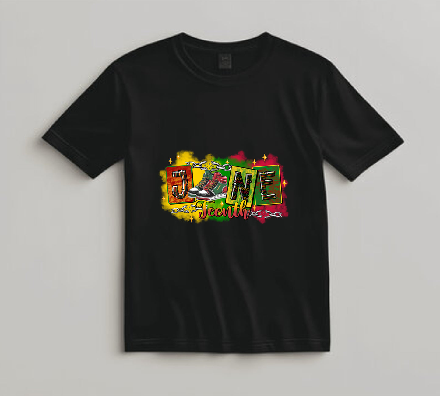 Juneteenth DTF Transfer Iron On Heat Transfer - Ready to Press, Juneteenth Sneaker DTF Transfer 8258