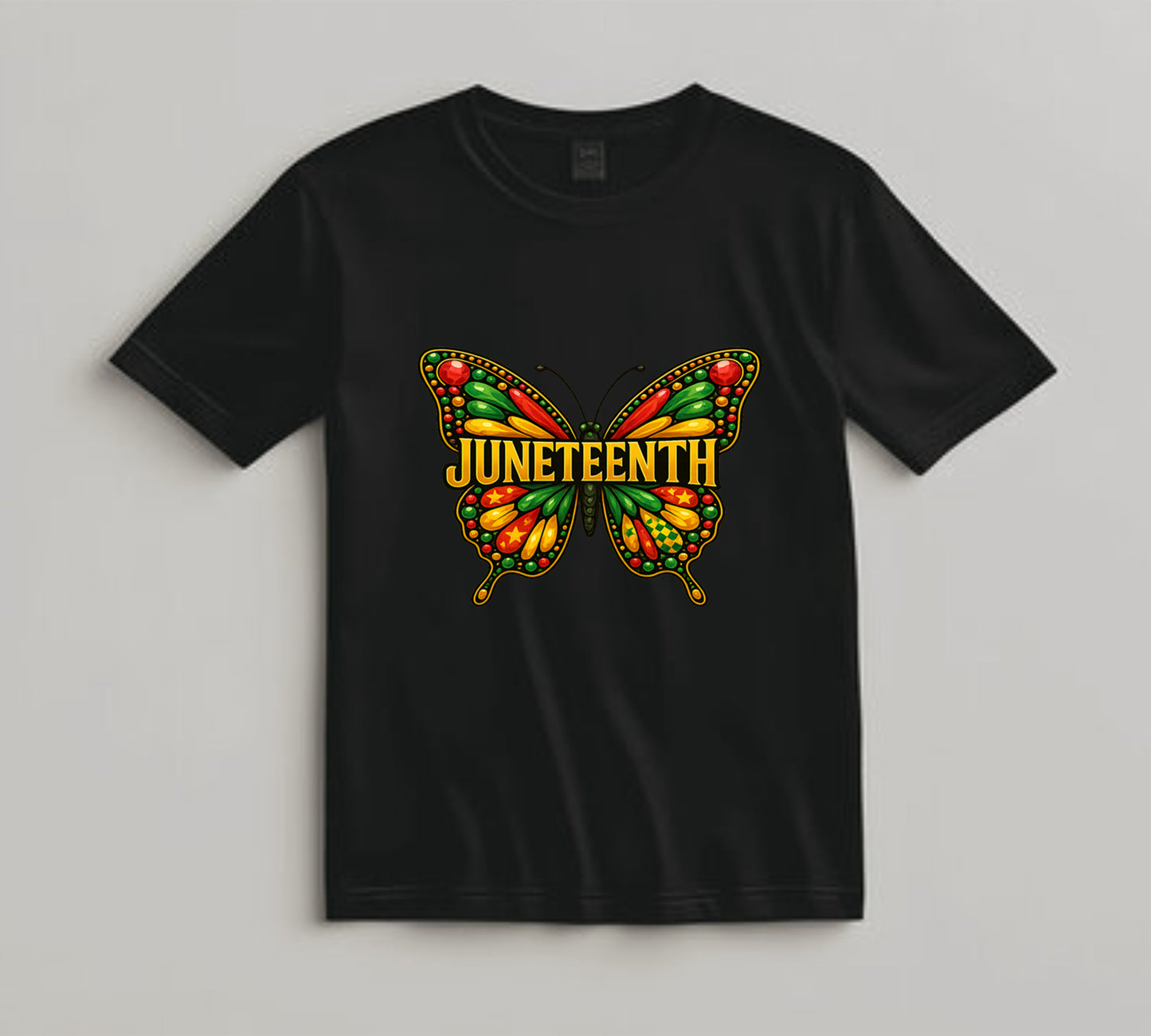 Juneteenth DTF Transfer Iron On Heat Transfer - Ready to Press, Juneteenth Butterfly DTF Transfer 8270