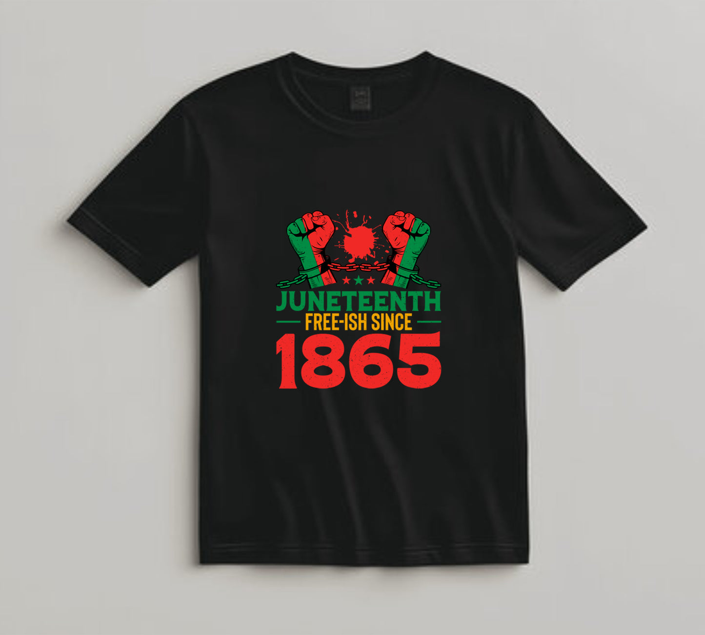 Juneteenth DTF Transfer Iron On Heat Transfer - Ready to Press, Free-ish Since 1865 DTF Transfer 8282