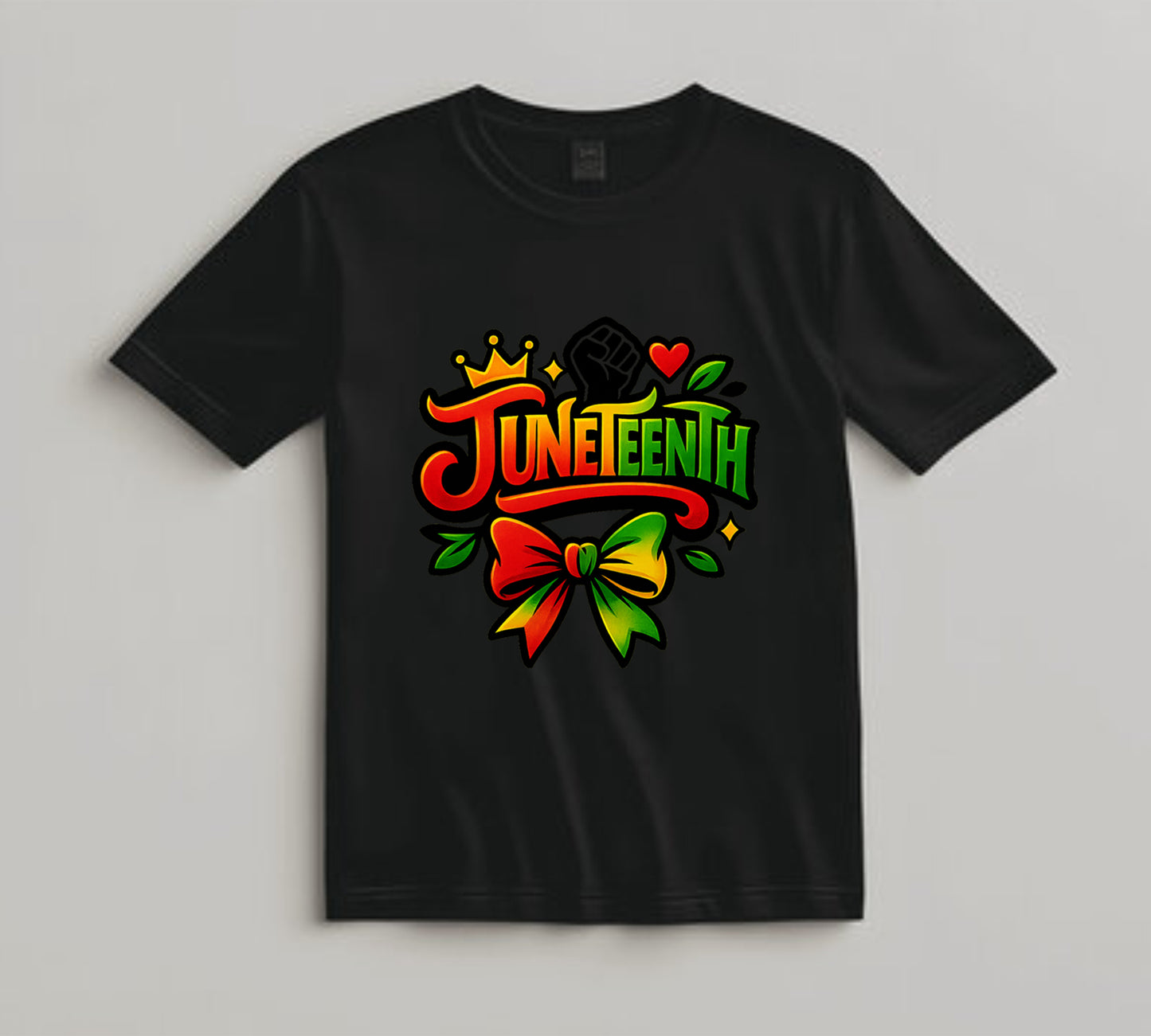 Juneteenth DTF Transfer Iron On Heat Transfer - Ready to Press, Juneteenth Bow DTF Transfer 8301