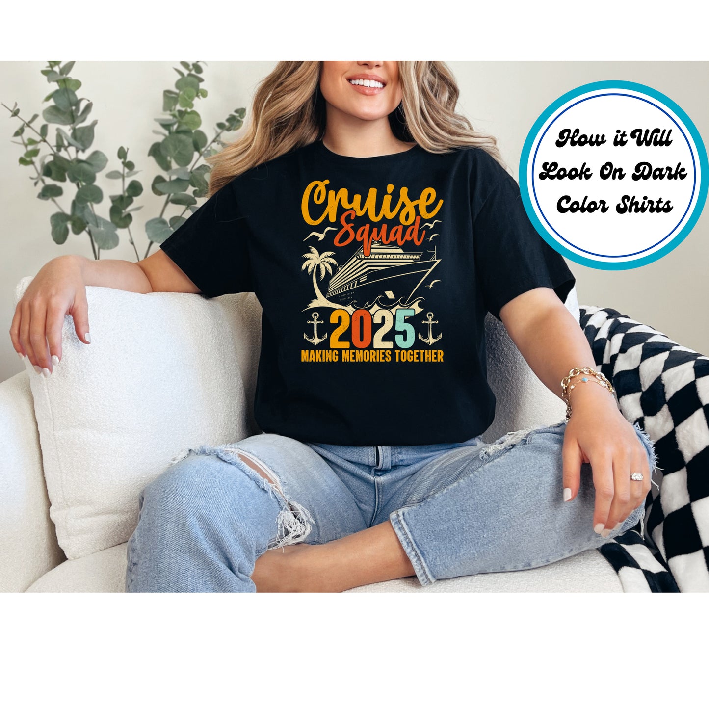 Cruise DTF Transfer Iron On Heat Transfer - Ready to Press, Cruise Squad 2025 DTF Transfer 8311