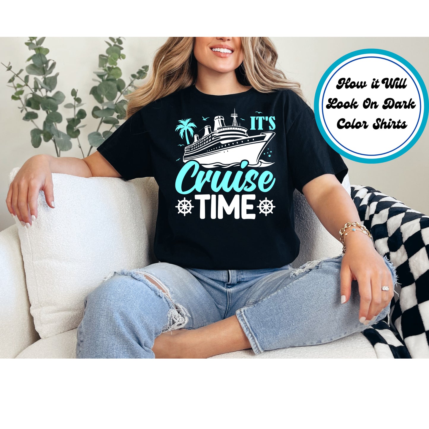 Cruise DTF Transfer Iron On Heat Transfer - Ready to Press, It’s Cruise Time DTF Transfer 8326