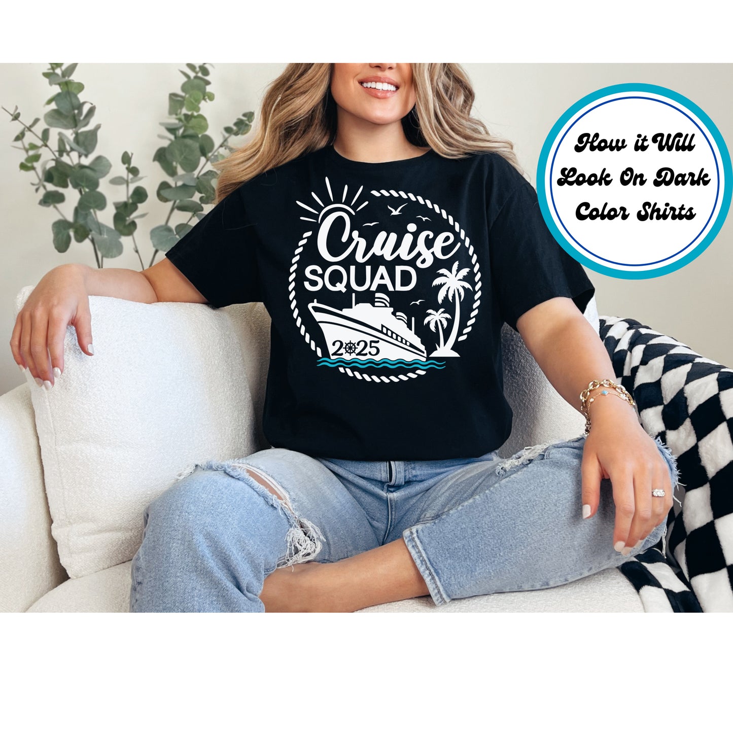 Cruise DTF Transfer Iron On Heat Transfer - Ready to Press, Cruise Squad 2025 DTF Transfer 8369