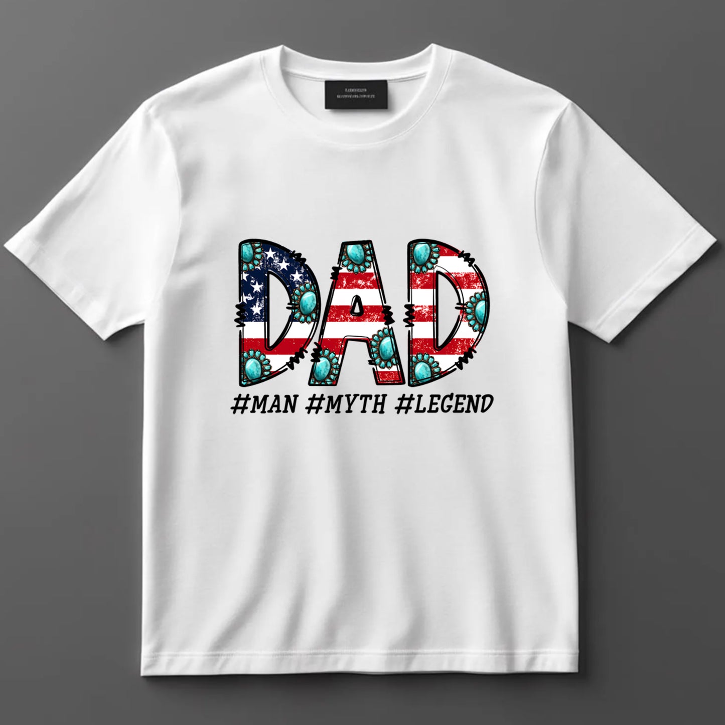 Dad DTF Transfer Iron On Heat Transfer - Ready to Press, #Man #Myth #Legend DTF Transfer 9014