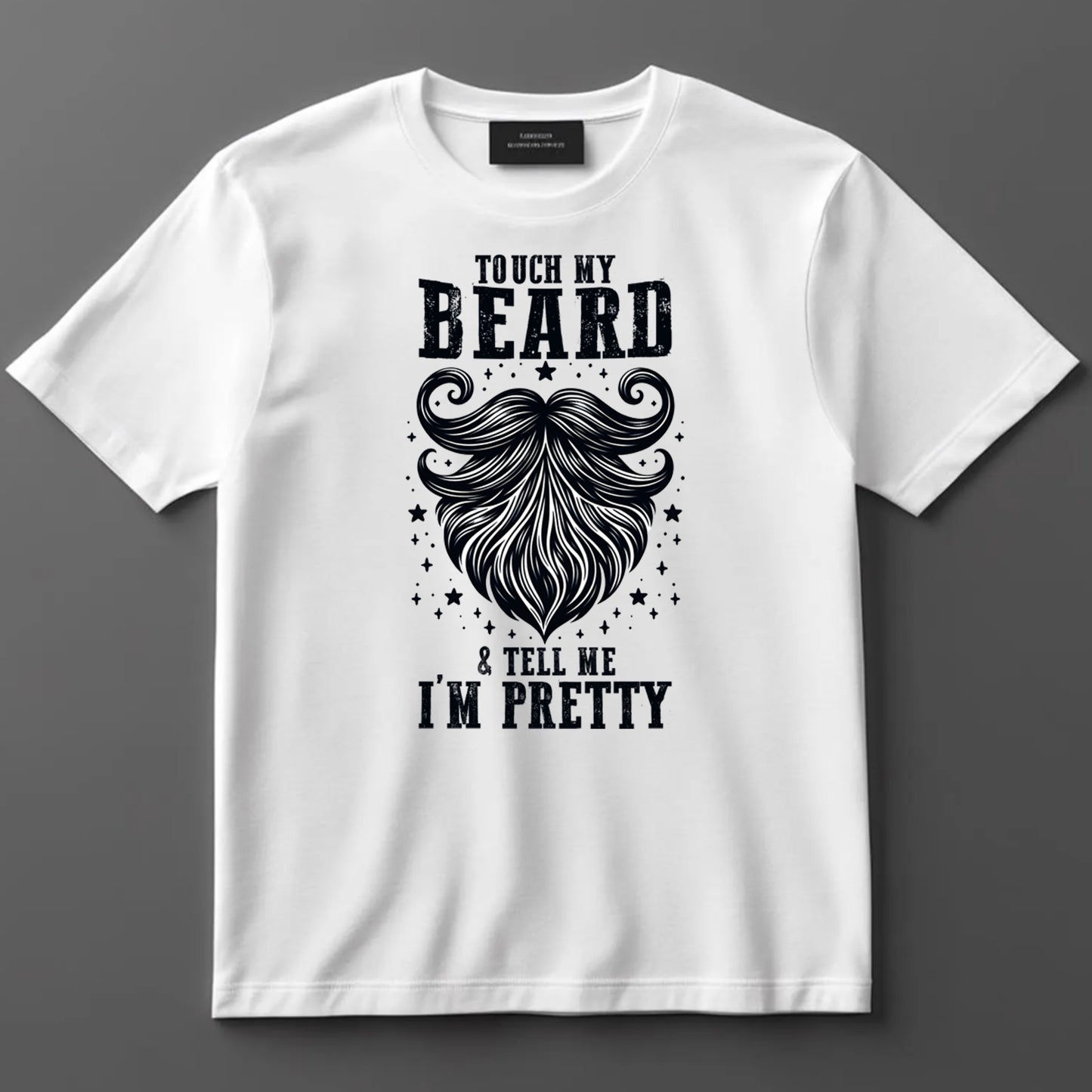 Dad DTF Transfer Iron On Heat Transfer - Ready to Press, Touch My Beard Funny DTF Transfer 9029