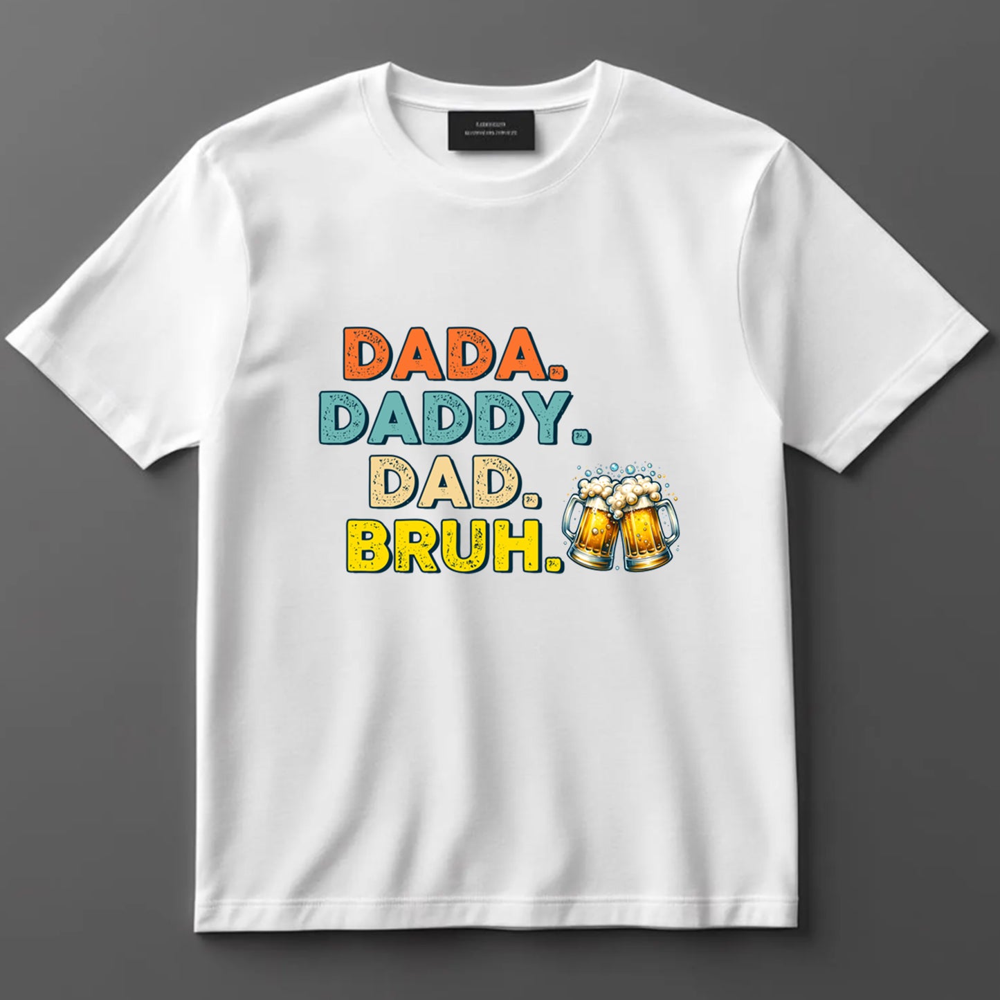 Dad DTF Transfer Iron On Heat Transfer - Ready to Press, Dada Daddy Dad Bruh DTF Transfer 9053