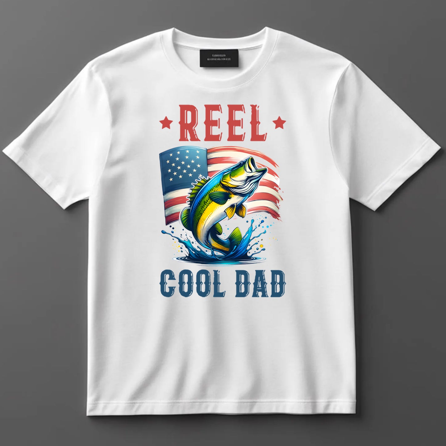 Dad DTF Transfer Iron On Heat Transfer - Ready to Press, Reel Cool Dad DTF Transfer 9061