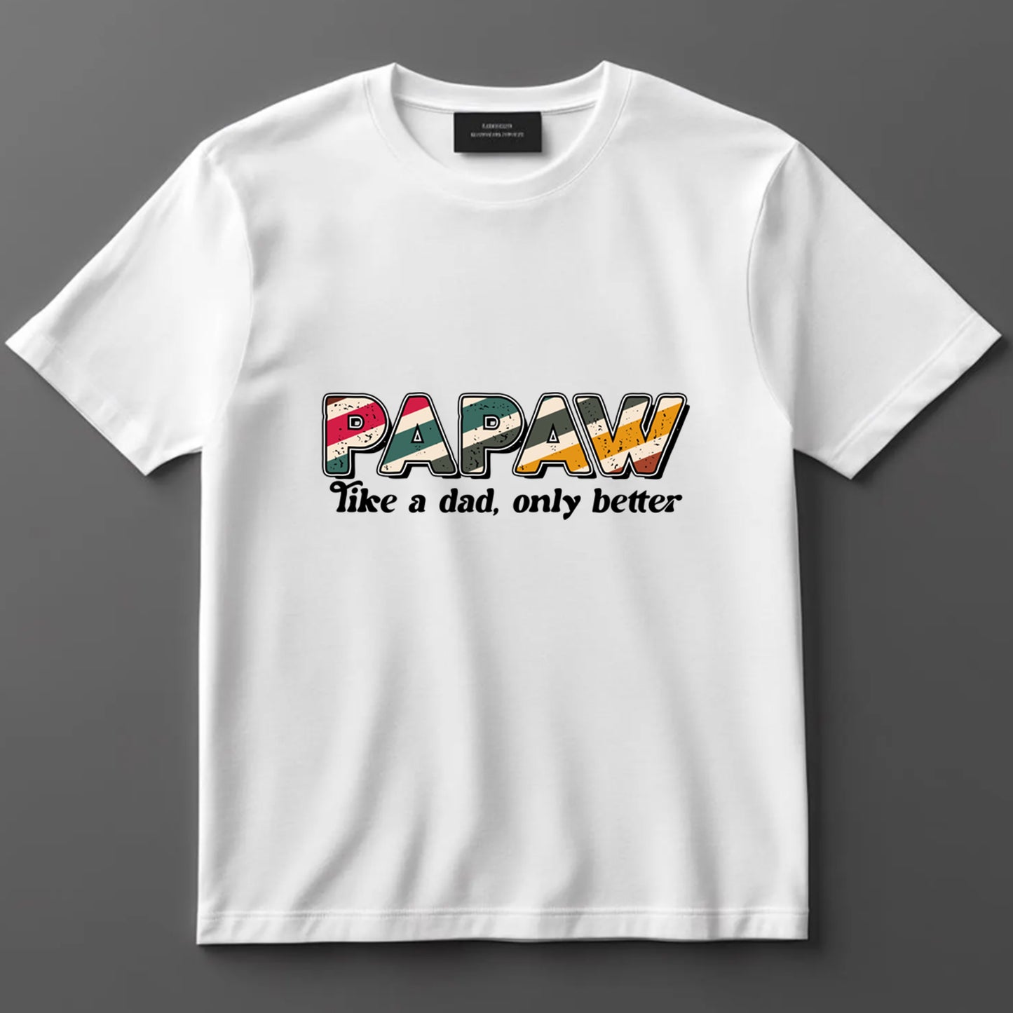 Dad DTF Transfer Iron On Heat Transfer - Ready to Press, Papaw Like a Dad Only Better DTF Transfer 9067