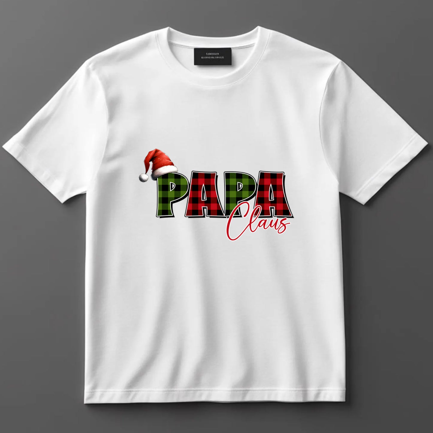 Dad DTF Transfer Iron On Heat Transfer - Ready to Press, Papa Claus DTF Transfer 9104
