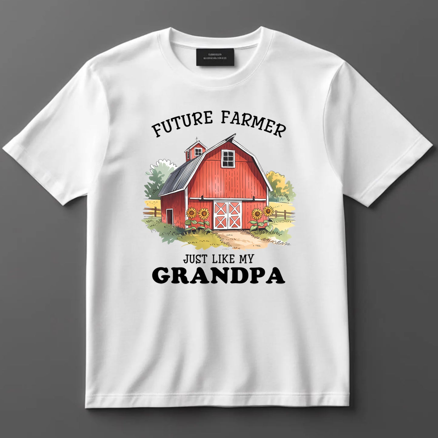 Dad DTF Transfer Iron On Heat Transfer - Ready to Press, Future Farmer Like Grandpa DTF Transfer 9109