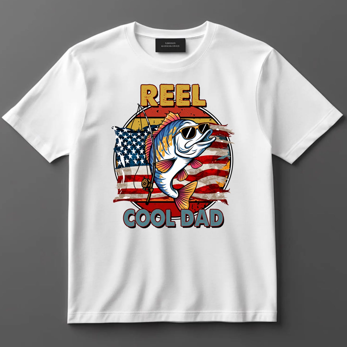 Dad DTF Transfer Iron On Heat Transfer - Ready to Press, Reel Cool Dad DTF Transfer 9114