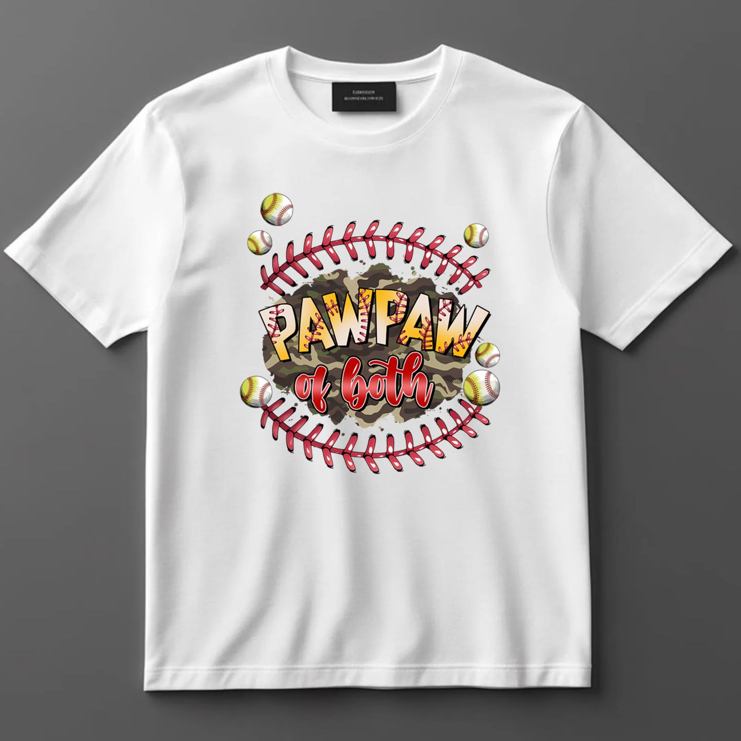Dad DTF Transfer Iron On Heat Transfer - Ready to Press, Pawpaw of Both DTF Transfer 9154