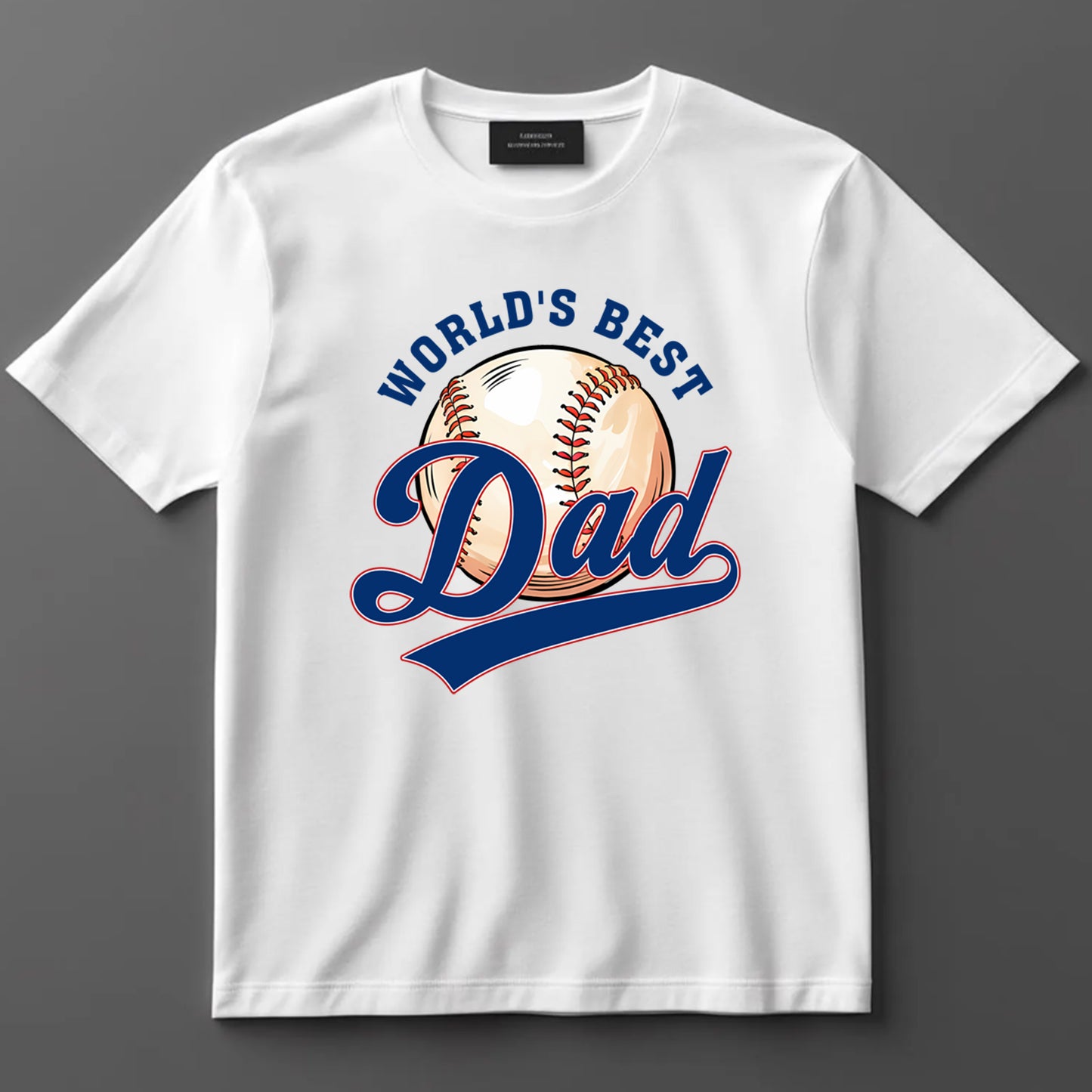Dad DTF Transfer Iron On Heat Transfer - Ready to Press, World’s Best Dad DTF Transfer 9157
