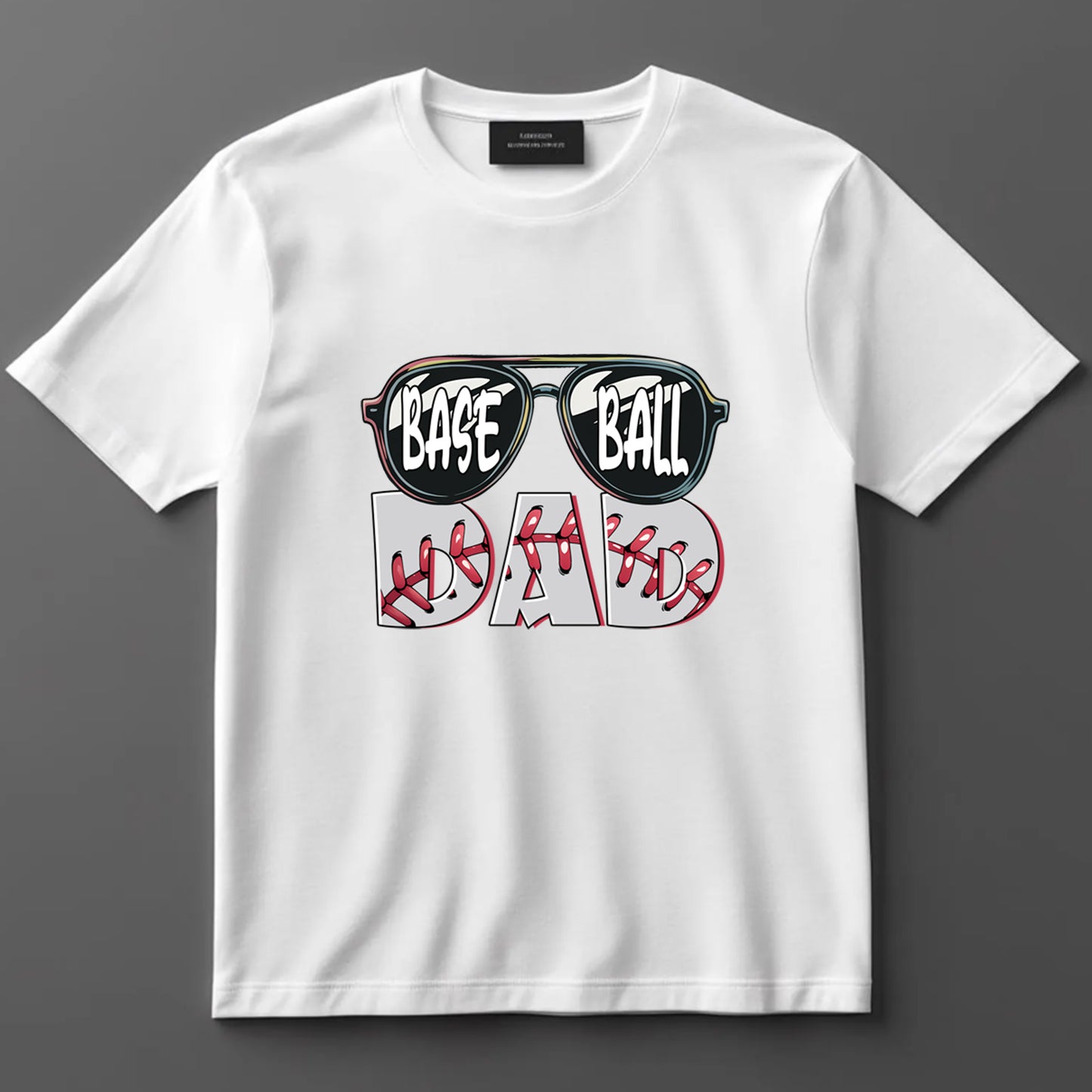 Dad DTF Transfer Iron On Heat Transfer - Ready to Press, Baseball Dad Sunglasses DTF Transfer 9161
